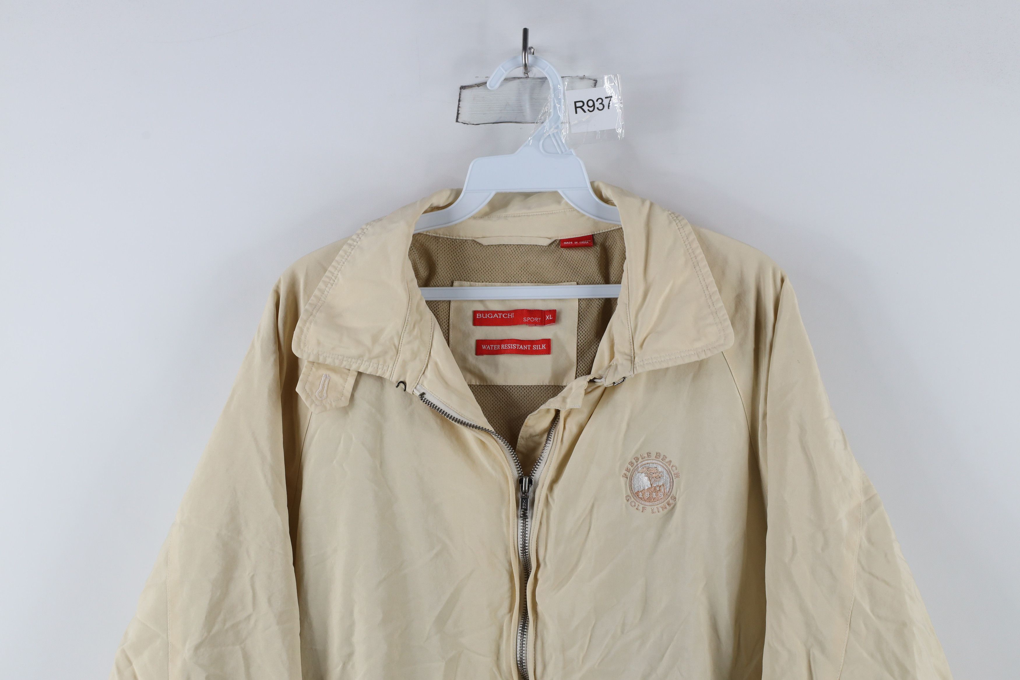 Vintage Vintage Bugatchi Uomo Beach Golf Links Silk Bomber Jacket Size US XL / EU 56 / 4 - 2 Thumbnail