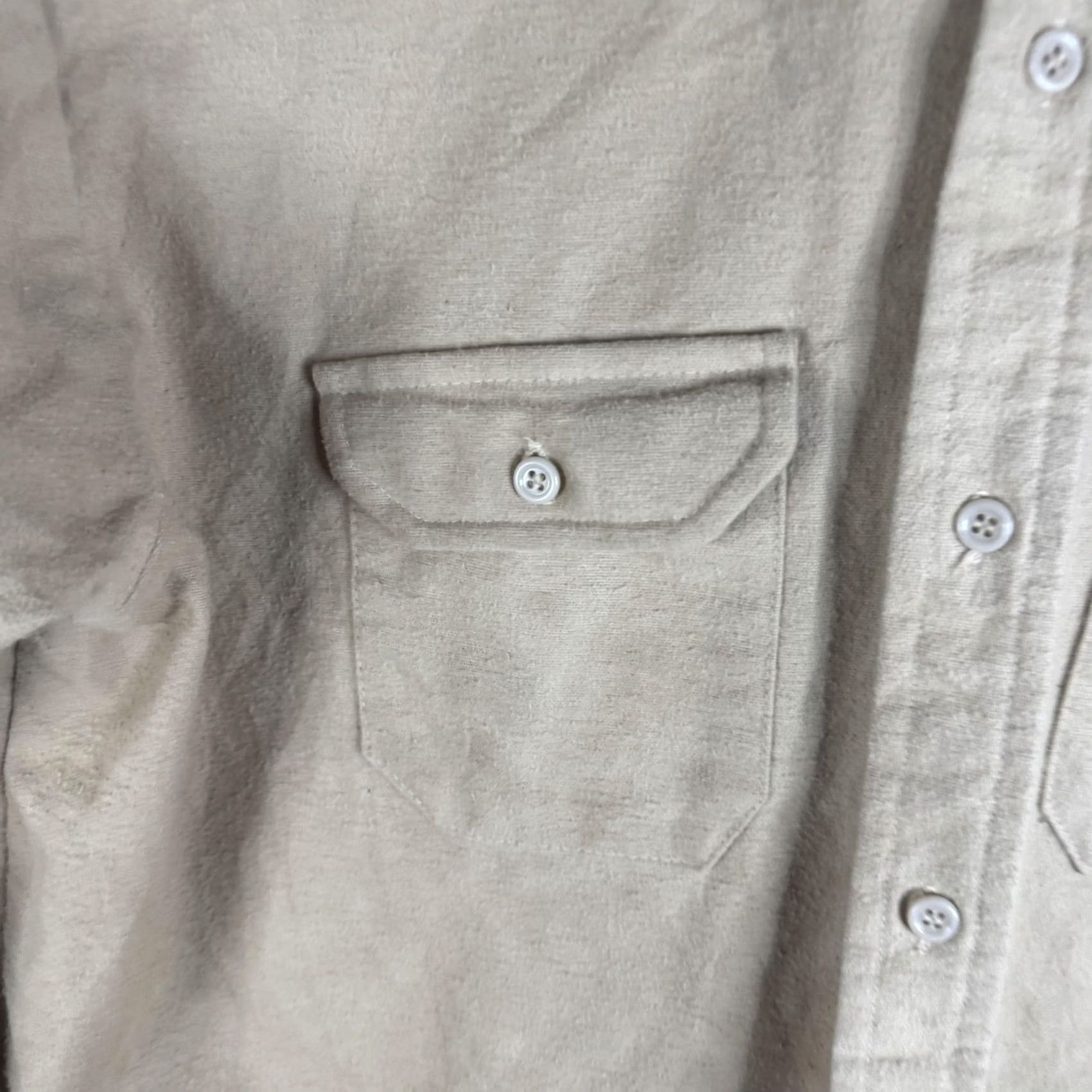 Vintage VINTAGE Frostproof Shirt Mens XL Beige Flannel Button Front Made USA Workwear Size US XL / EU 56 / 4 - 6 Thumbnail