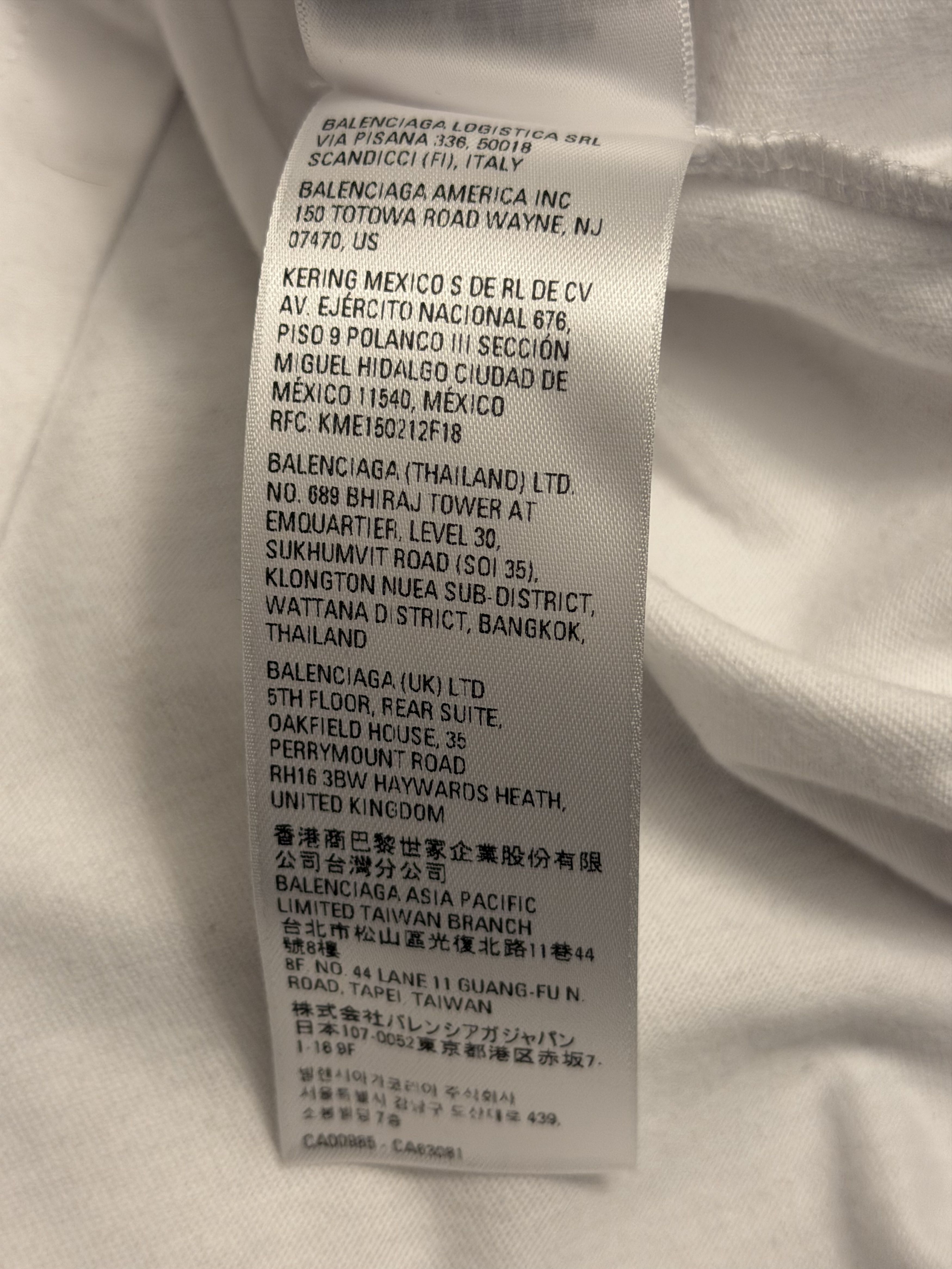 Balenciaga Balenciaga Back Logo Tee Size US S / EU 44-46 / 1 - 9 Thumbnail