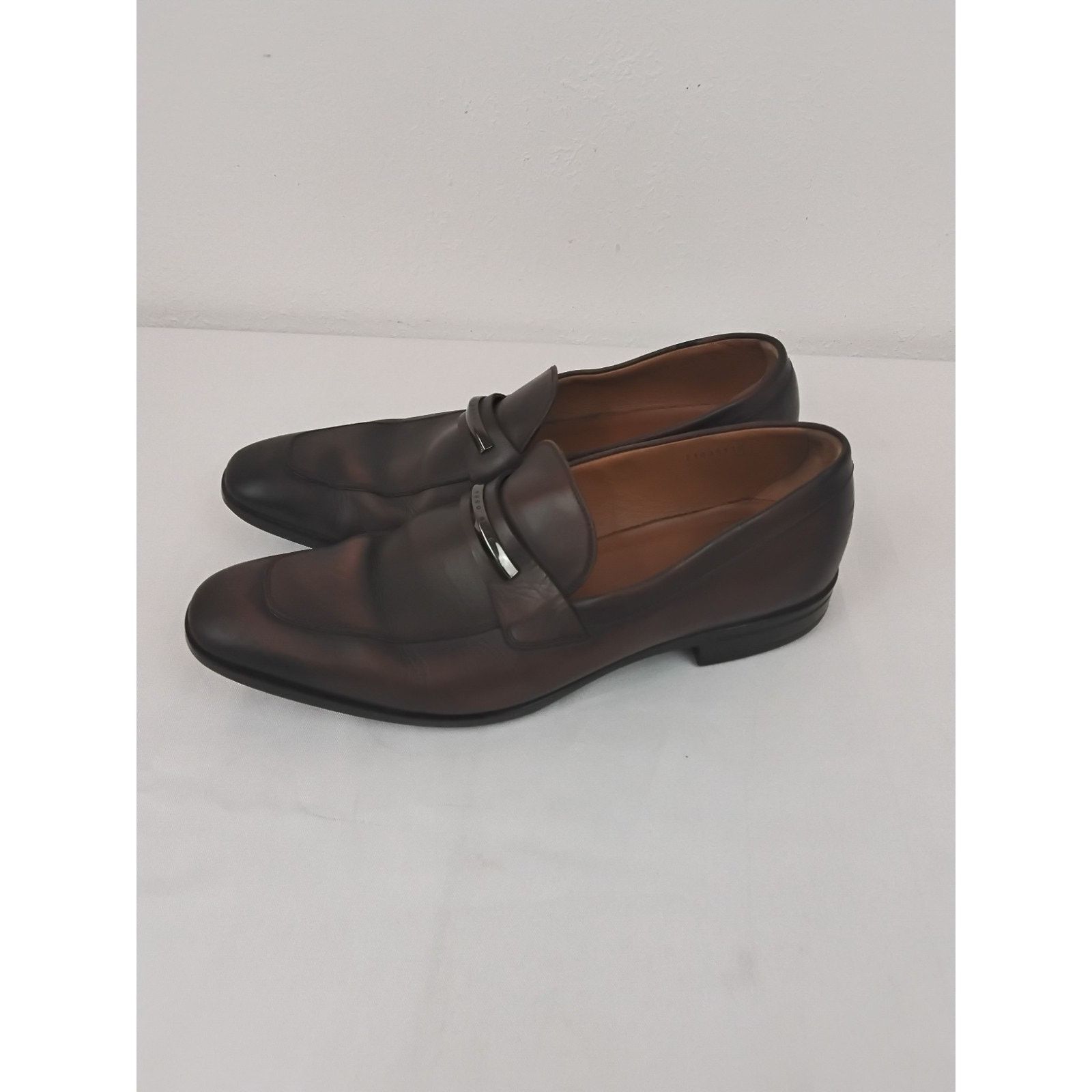 Hugo Boss Hugo Boss Dress Shoes Men's 9 Brown Leather Penny Loafer Size US 9 / EU 42 - 4 Thumbnail