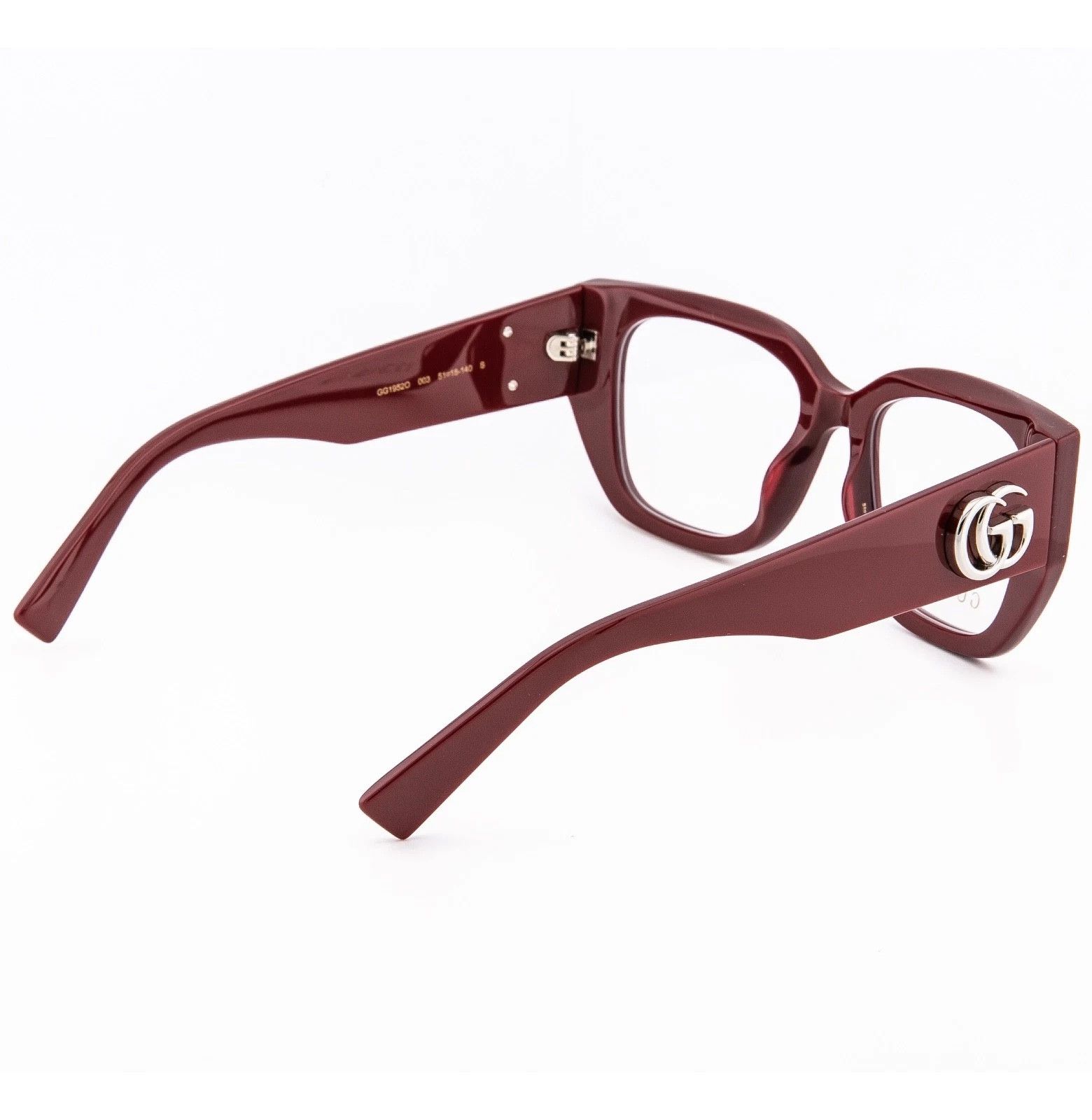Gucci GUCCI GG1952O 1952 Burgundy GG Silver Bold Eyeglass 003 Size ONE SIZE - 5 Thumbnail
