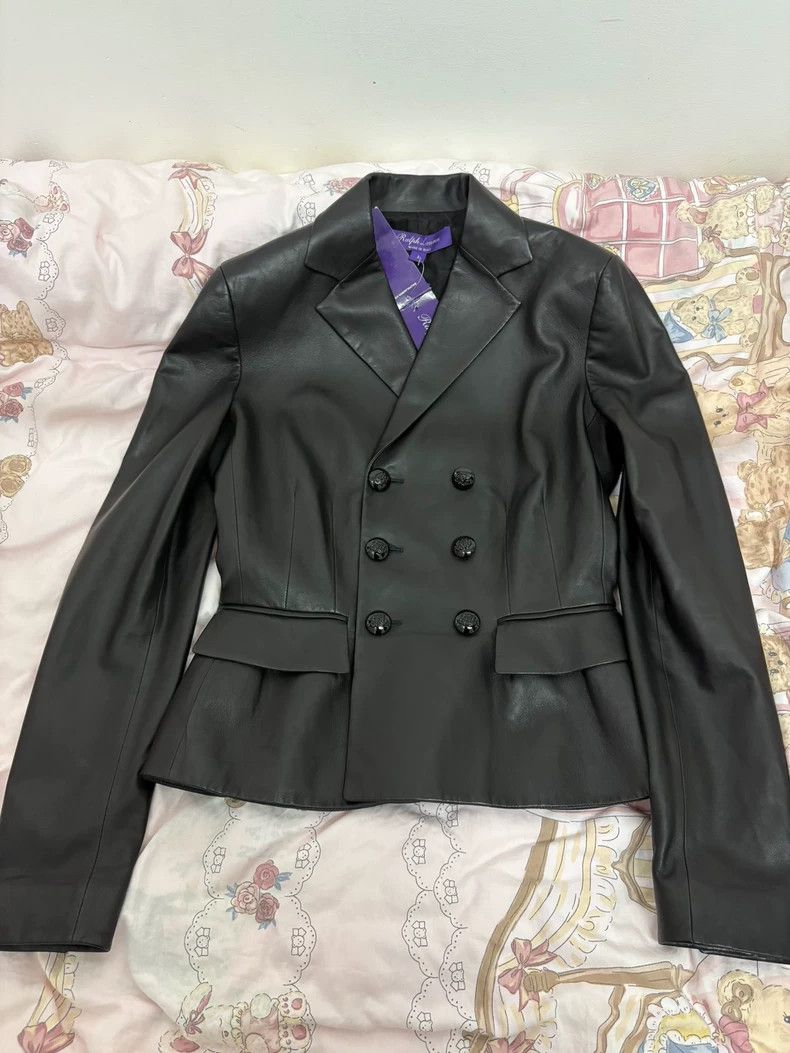 RRL Ralph Lauren RRL Ralph Lauren Purple label brand new women's leather ja Size S / US 4 / IT 40 - 1 Thumbnail