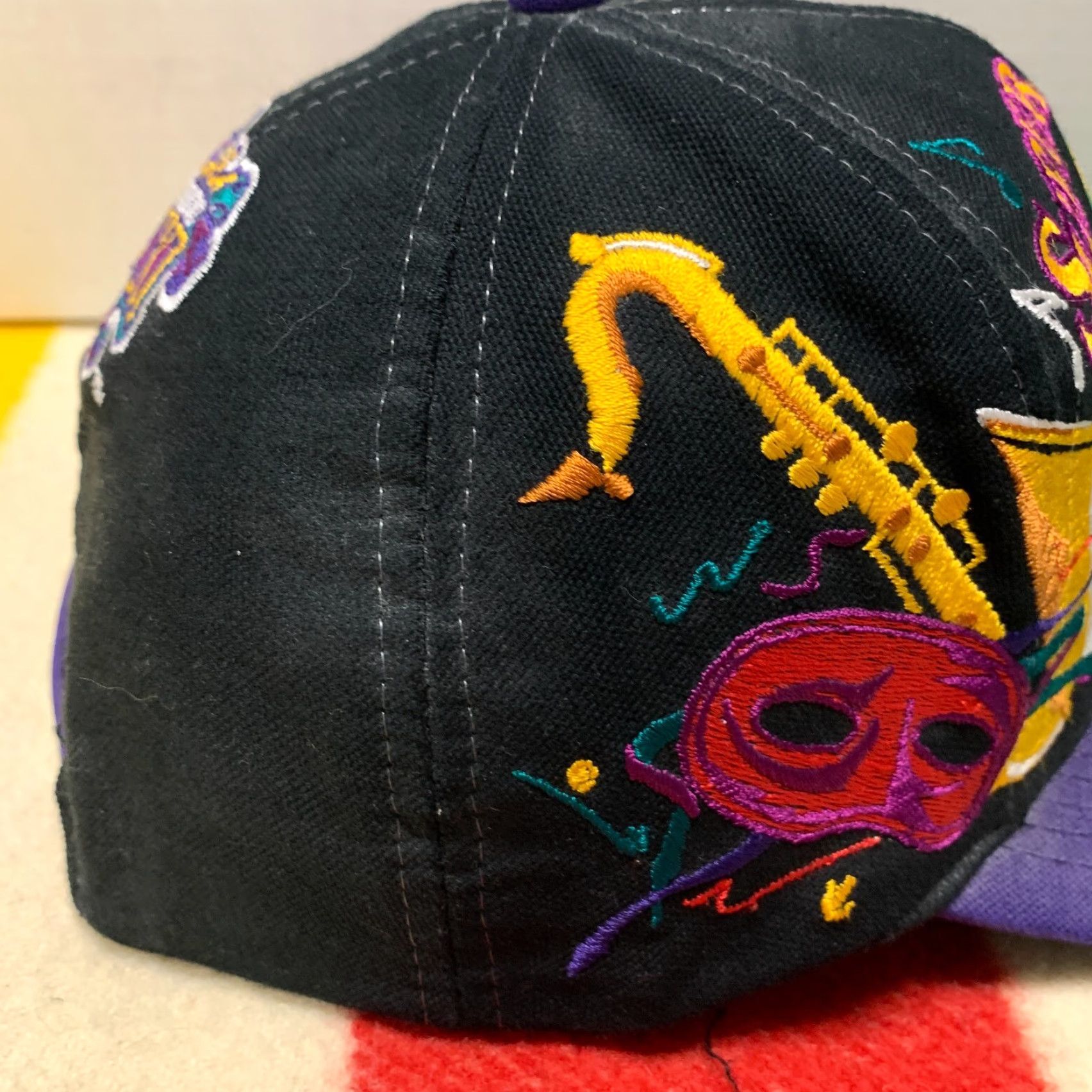Logo Athletic VINTAGE Green Bay Packers Super Bowl Hat Black Snapback XXXI New Orleans Logo Athletic Hat Men One Size Black Size ONE SIZE - 6 Thumbnail