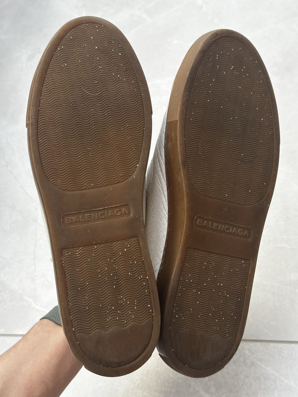 Balenciaga Balenciaga Arena High 43 EU White + Brown / Gum Sole Size US 11 / EU 44 - 9 Thumbnail