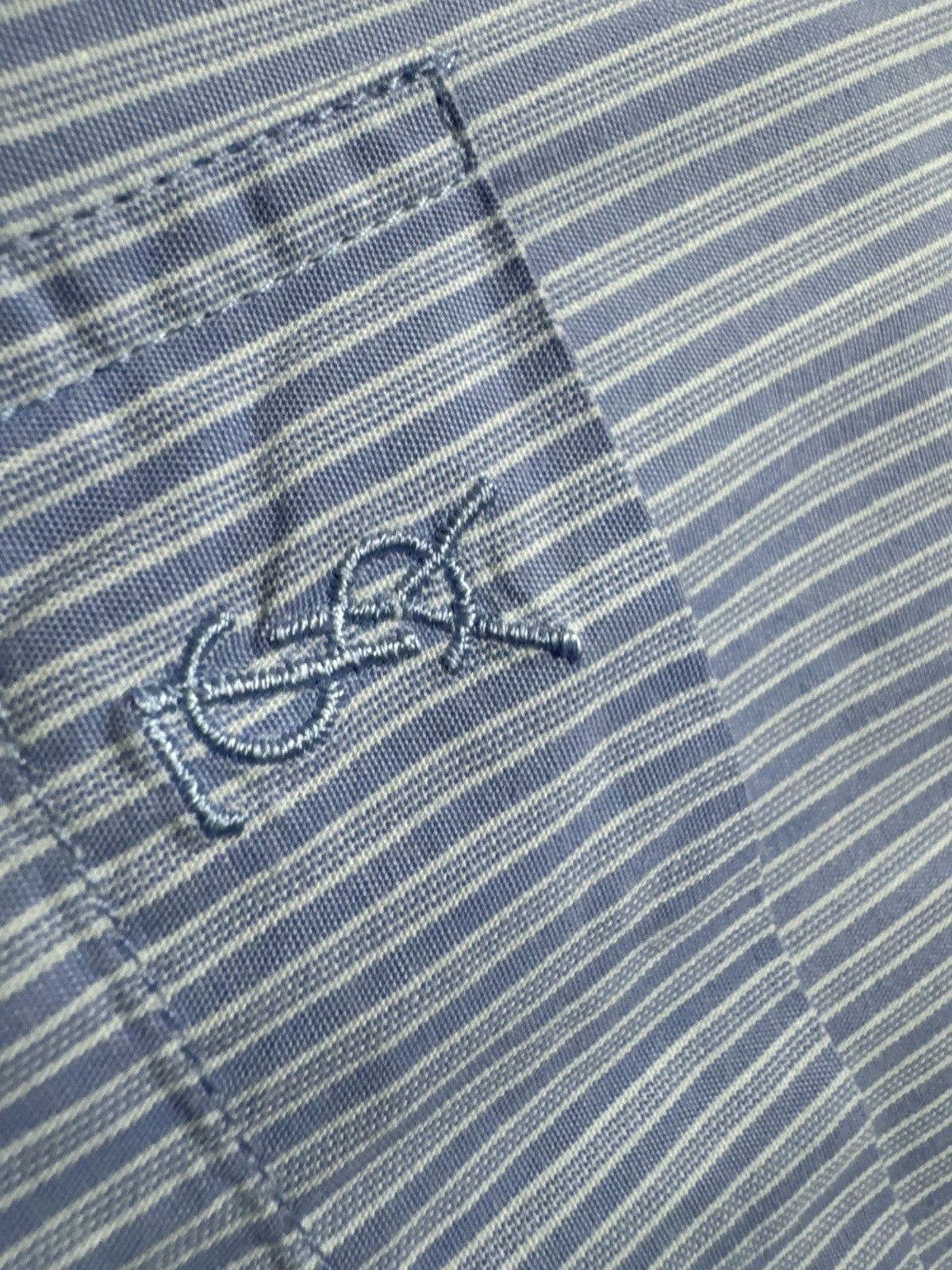 Yves Saint Laurent Yves Saint Laurent YSL Striped Button Up Shirt Vintage Size US XL / EU 56 / 4 - 5 Thumbnail