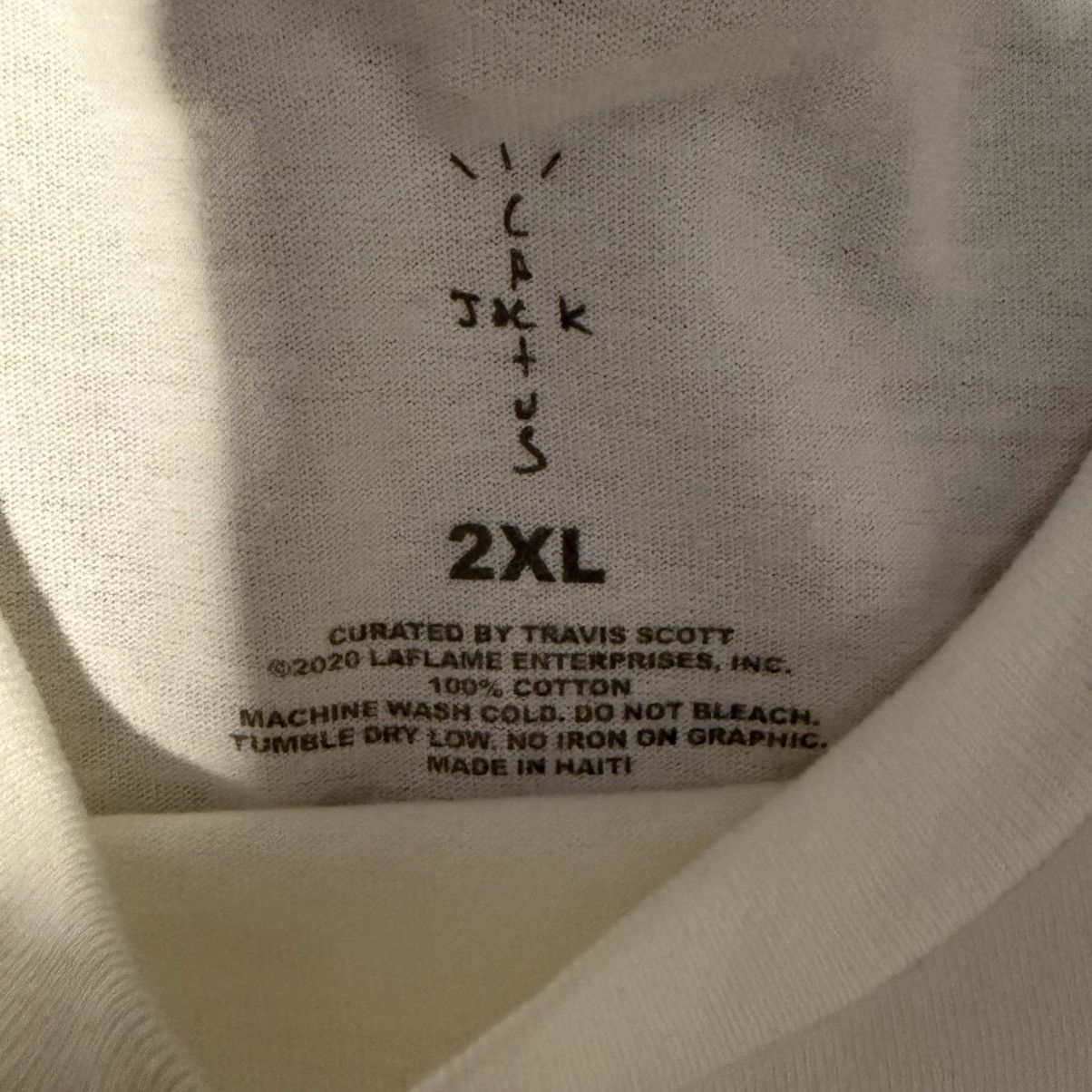 Travis Scott TRAVIS SCOTT CJ WHITE T-SHIRT SIZE XXL Size US XXL / EU 58 / 5 - 4 Thumbnail