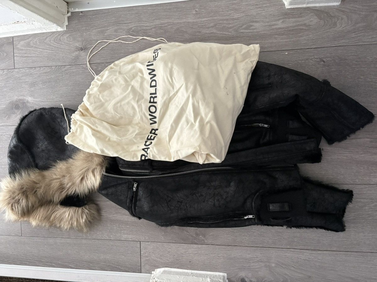 Racer Worldwide Racer World Wide Black Sheep skin leather jacket Size US L / EU 52-54 / 3 - 5 Thumbnail