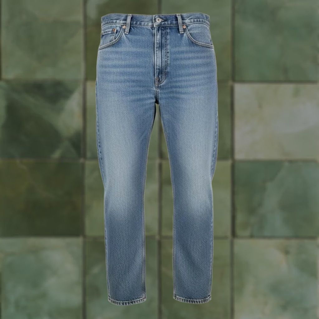 Levi's Levi's 505 Jeans Mens 40x34 Blue Medium Wash Straight Denim Regular Zip Fly Pockets Logo 5-Pocket USA 80s Bohemian Cowboy Southwestern Mens Size US 40 / EU 56 - 1 Thumbnail