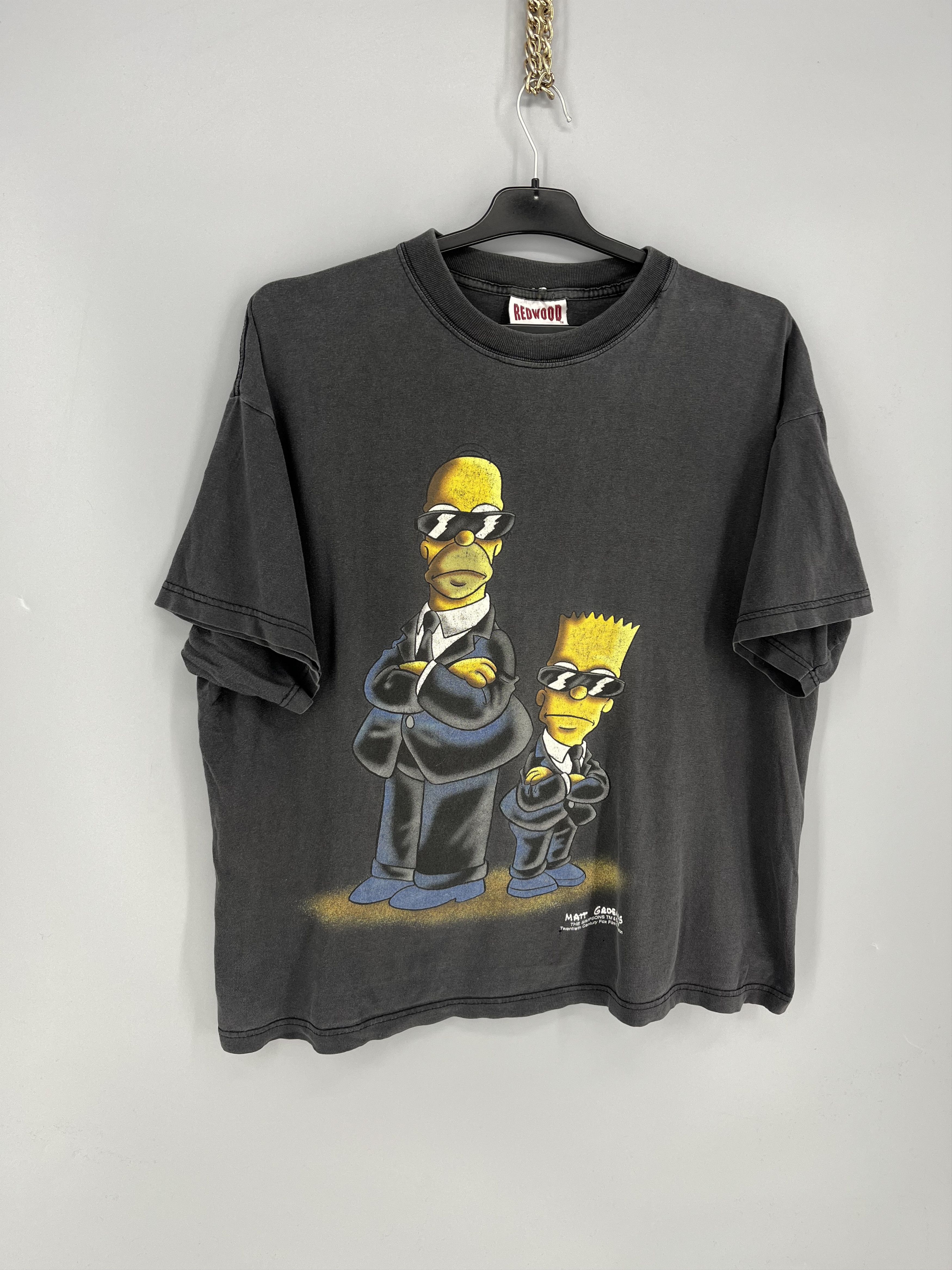 Vintage Vintage 2000 The Simpsons MIB Parody Tee (XL) Size US XL / EU 56 / 4 - 2 Thumbnail