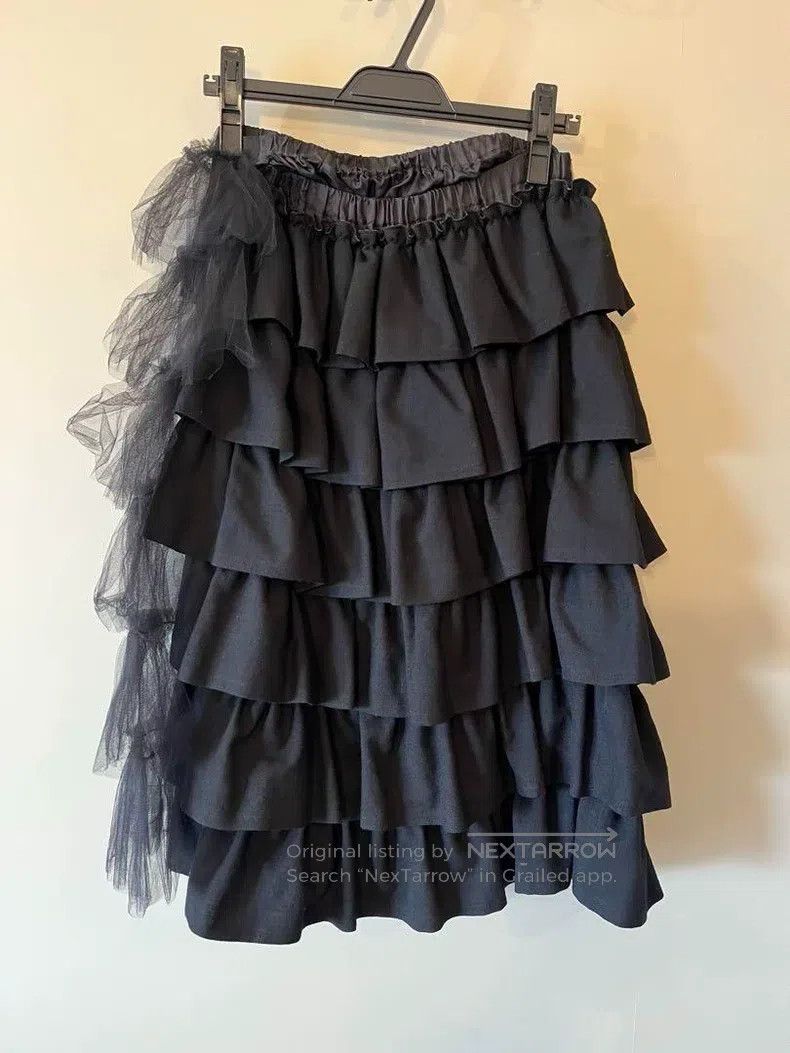 Comme des Garcons Comme Des Garcons size F Black Vintage Lace Design Half Sk Size 23" - 1 Thumbnail