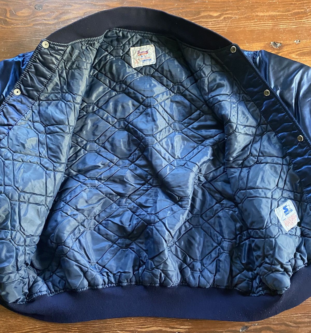 Starter Vintage 80’s New York Yankees Starter Satin Bomber Jacket Size US L / EU 52-54 / 3 - 15 Thumbnail