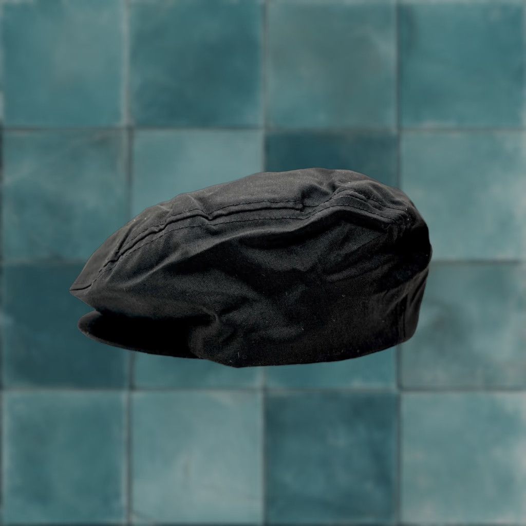 Vintage VINTAGE cabbie drivers flat cap hat Mens Large Black 90s deadstock NWOT Made in USA Size ONE SIZE - 1 Thumbnail