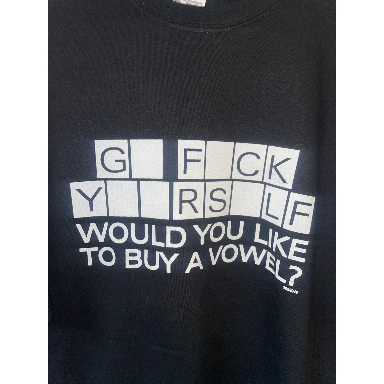 Gildan Y2K Go F Yourself Would You Like To Buy A Vowel Joke Shirt 2 Size US XXL / EU 58 / 5 - 4 Thumbnail