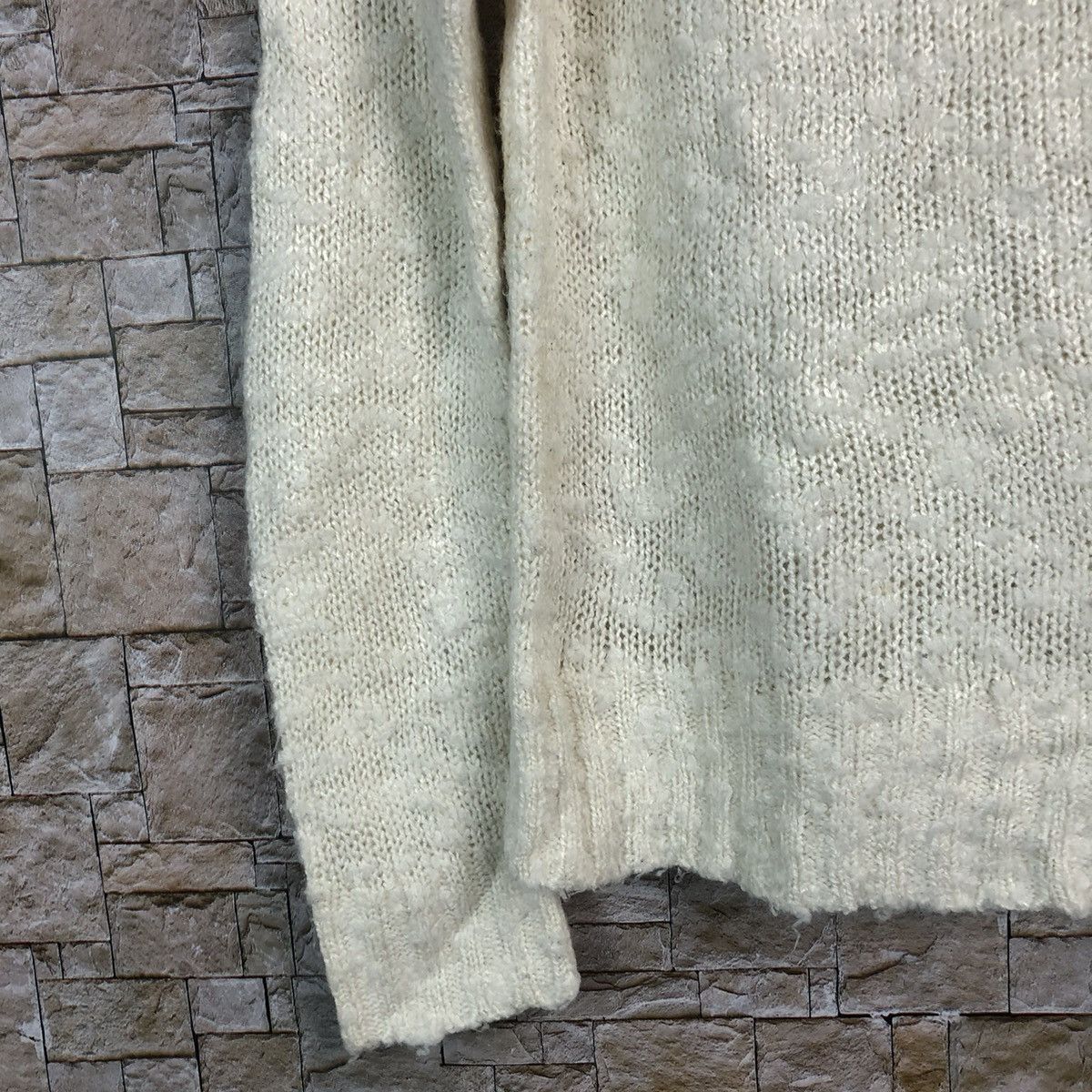 Homespun Knitwear × Japanese Brand C.O.L.Z.A Turtle Neck White Knitwear #A776 Size M / US 6-8 / IT 42-44 - 7 Thumbnail