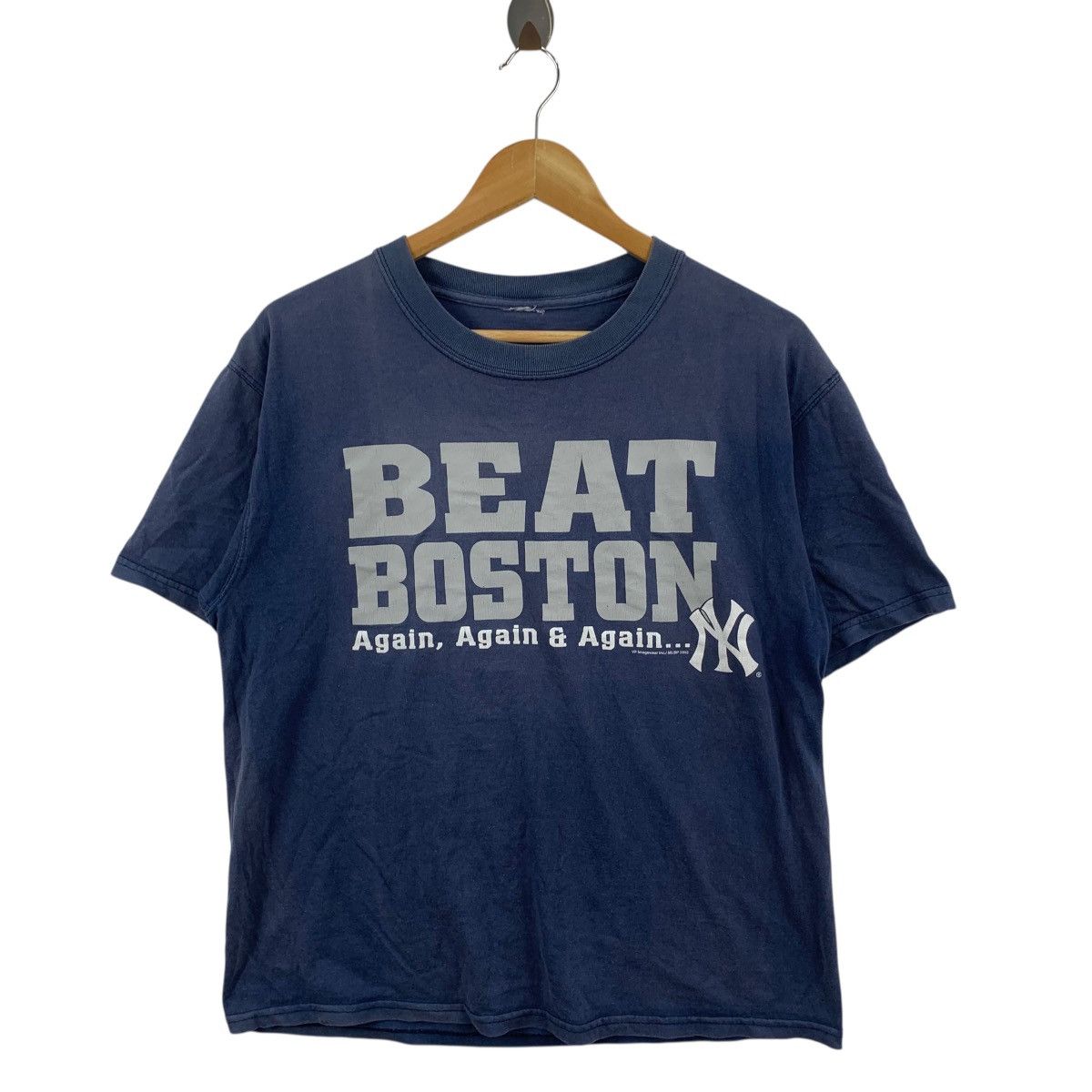MLB Vintage MLB NEW YORK YANKEES Beat Boston Thrashed Tee Shirt Size M / US 6-8 / IT 42-44 - 4 Thumbnail