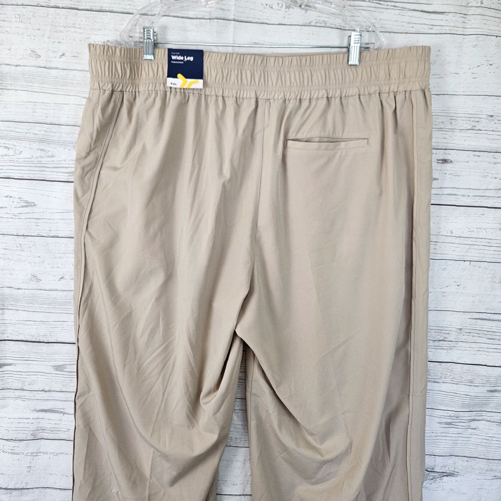 Old Navy Old Navy Womens Wide Leg StretchTech Pants Sz 2XL Beige High Rise Pull On Size 40" / US 18 - 5 Thumbnail