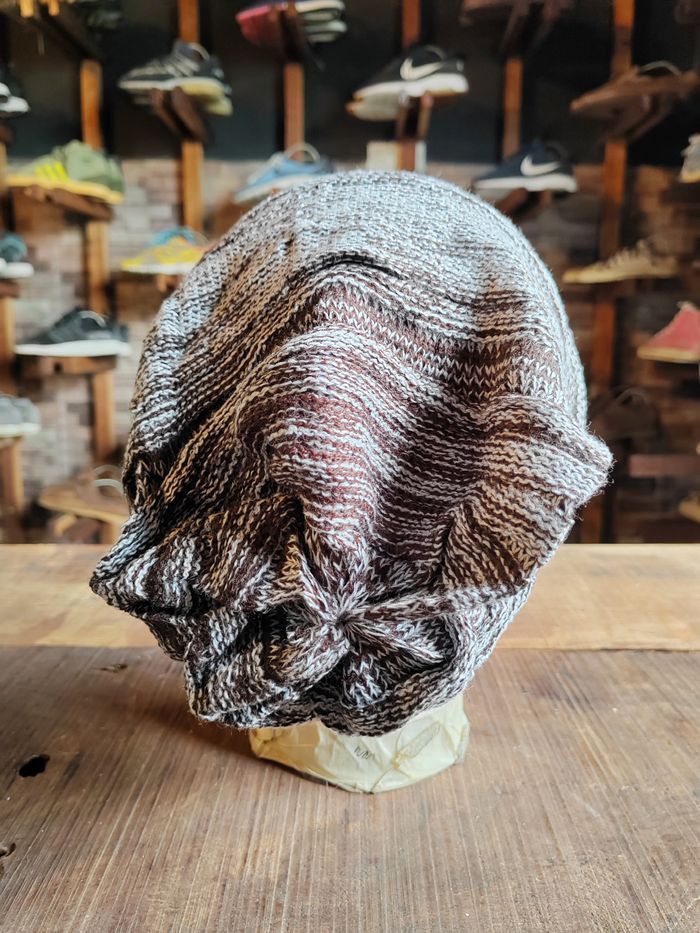Japanese Brand Vintage Crochet Knitted handmade Beanie Snowcap Size ONE SIZE - 4 Thumbnail