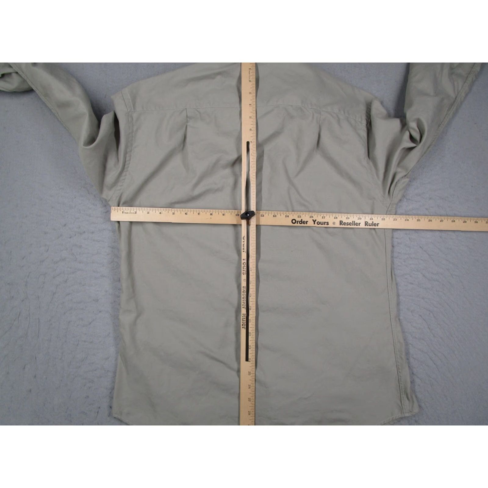 Ermenegildo Zegna Ermenegildo Zegna Shirt Mens 16.5 Gray 42 Cotton Dress Button Front Long Sleeve Size 42R - 7 Thumbnail