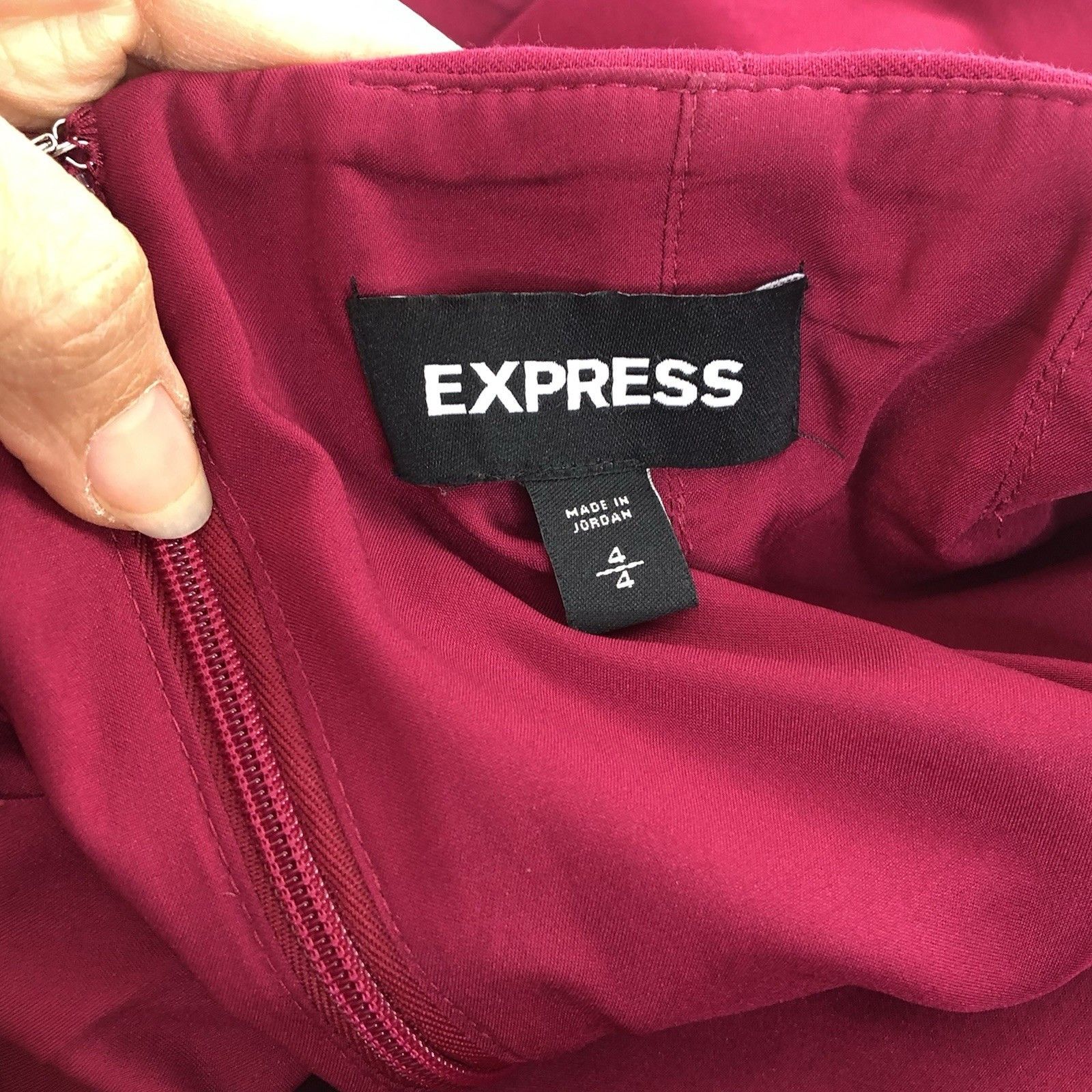 Express Express Y2K Magenta Hot Pink Pencil Skirt Sz 4 Slit Back Size 27" / US 4 / IT 40 - 4 Thumbnail