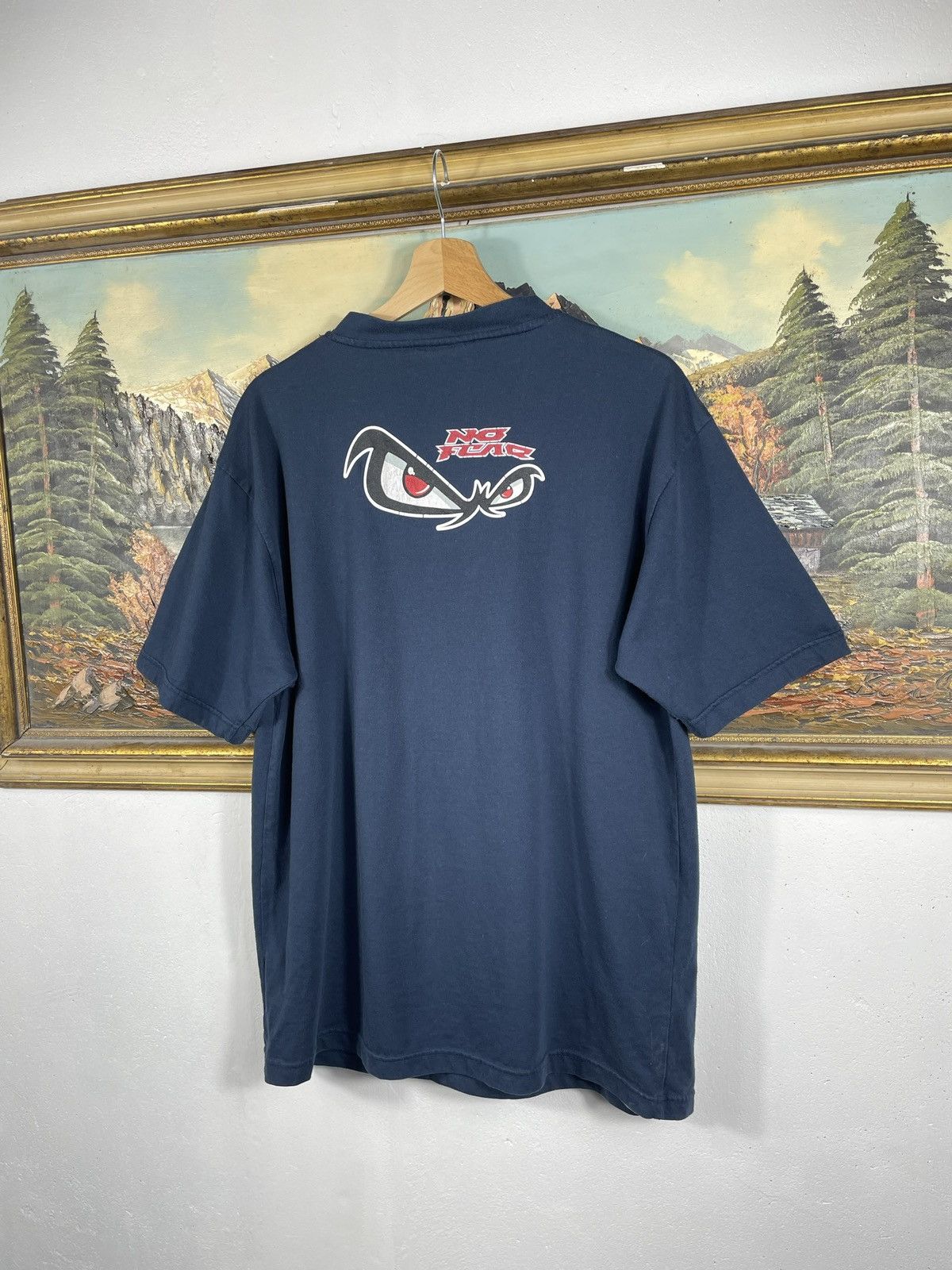 No Fear × Vintage Retro 00s Navy Baggy Loose No Fear Tshirt Tee Skate Hip-hop Size US M / EU 48-50 / 2 - 6 Thumbnail