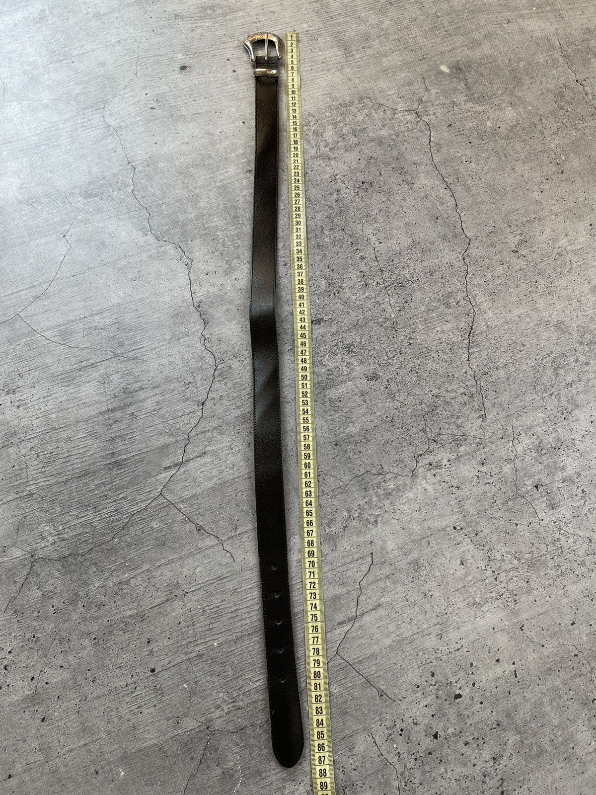 Other Vintage Y2K Avant-garde Distressed Leather Metal Belt Size ONE SIZE - 3 Thumbnail