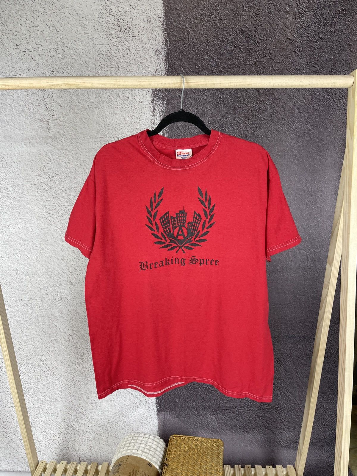 Band Tees Hanes vintage y2k Breaking Spree 2001 hype tee shirt Size US L / EU 52-54 / 3 - 4 Thumbnail