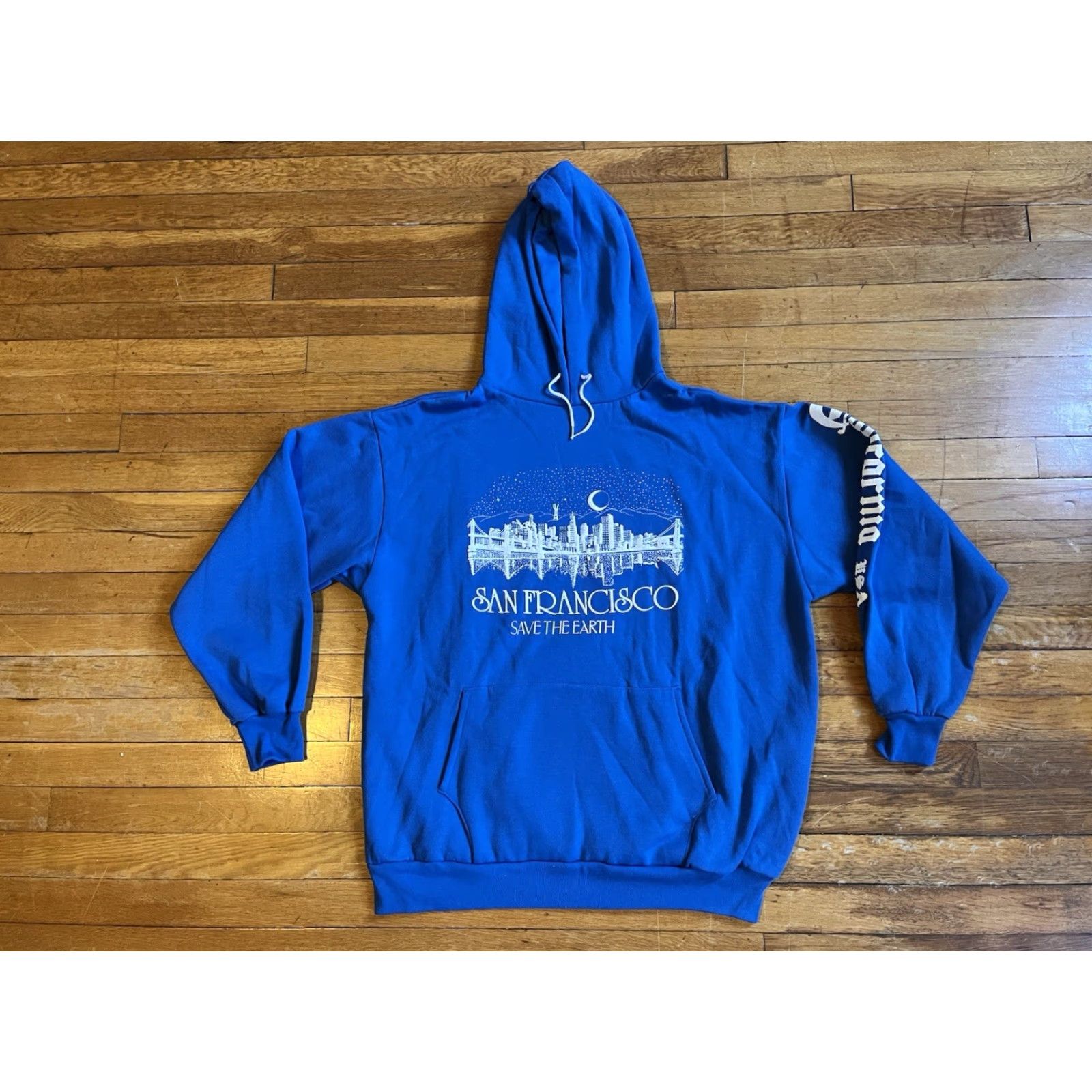 Tultex VINTAGE Tultex Hoodie City Blue XL Size US XL / EU 56 / 4 - 2 Thumbnail