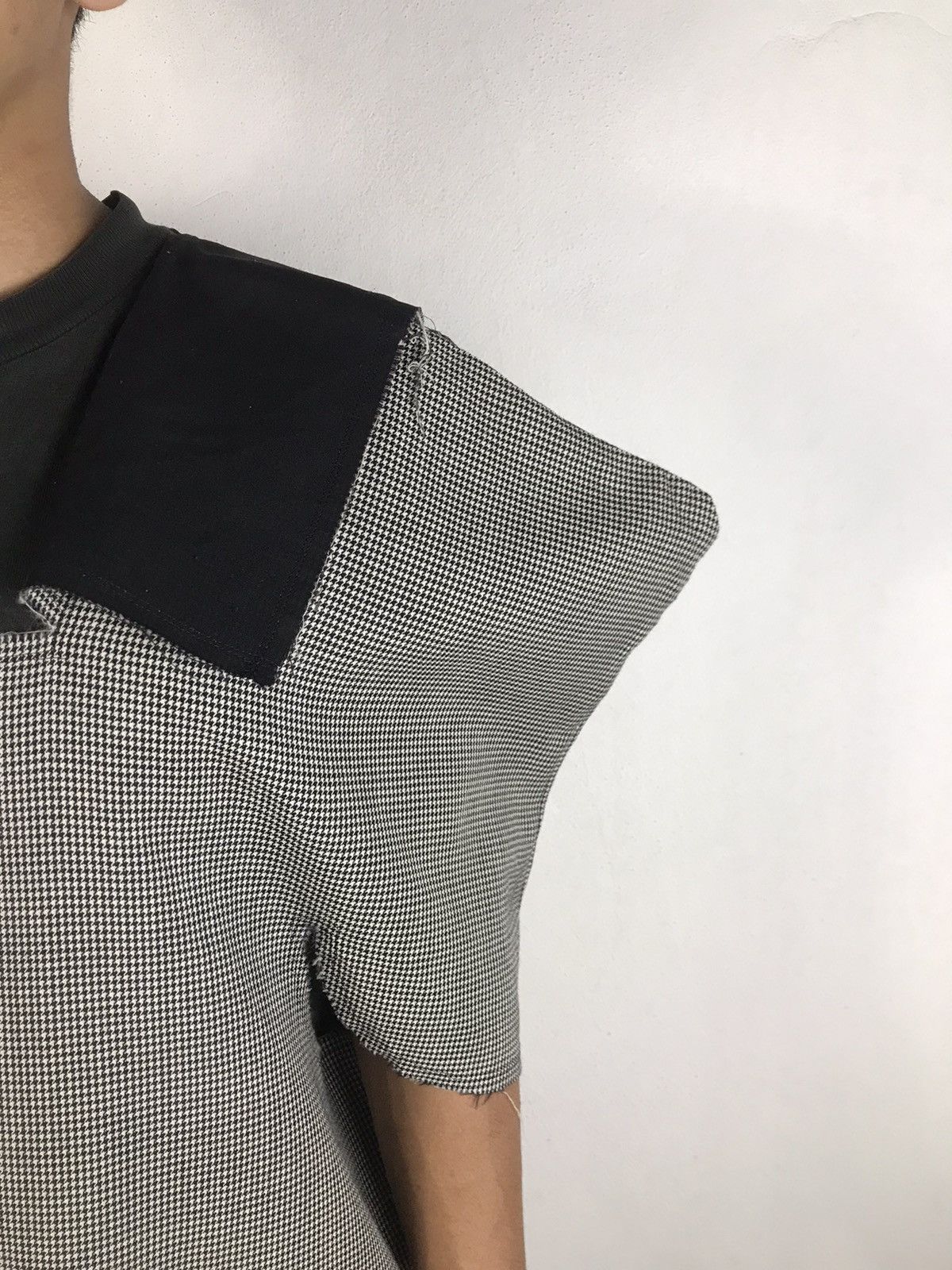 Comme des Garcons AD2013 Comme des Garçons Houndstooth Wool Sculptural Tabard Size S / US 4 / IT 40 - 5 Thumbnail
