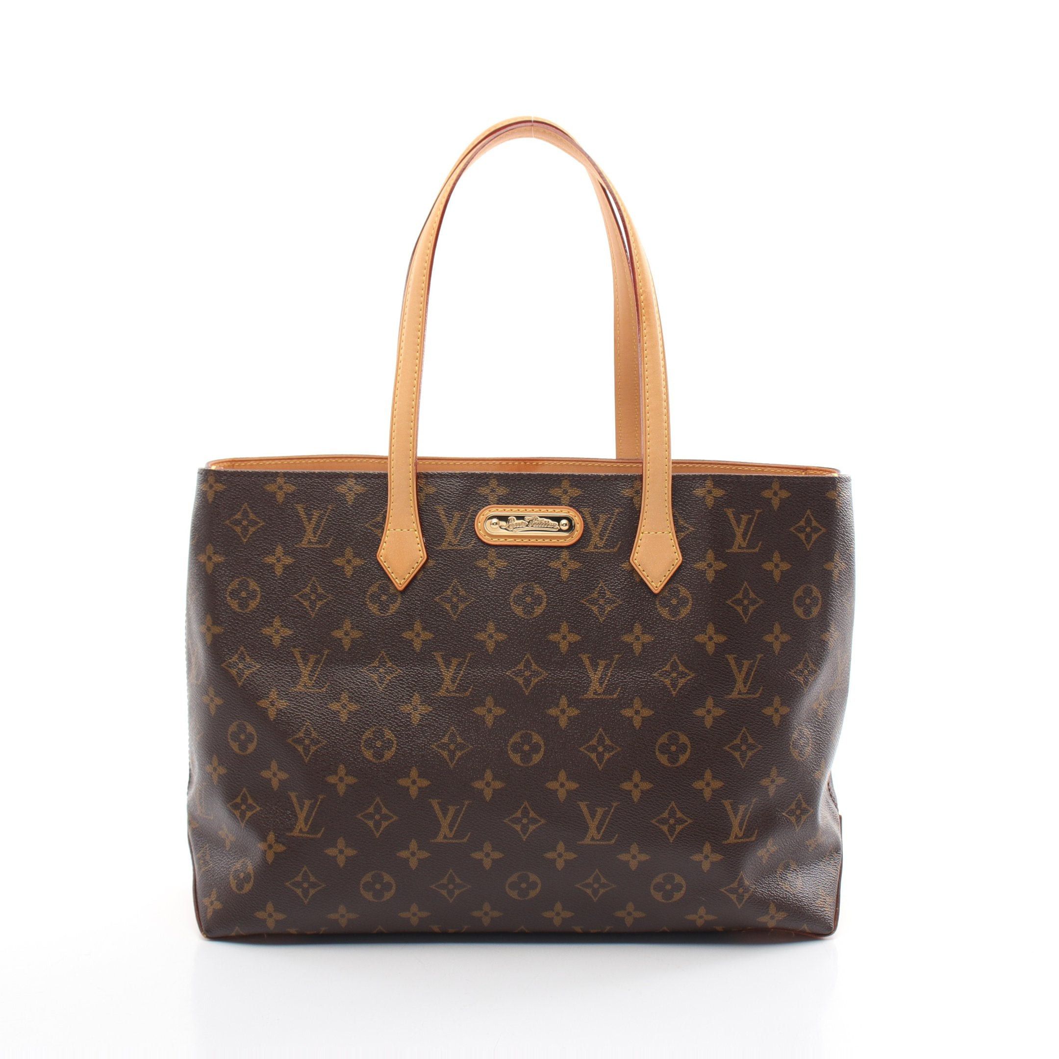 Louis Vuitton Louis Vuitton Wilshire Mm Monogram Shoulder Bag Tote Leather Brown Size ONE SIZE - 1 Thumbnail