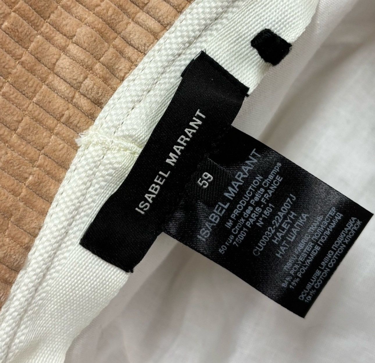 Isabel Marant Isabel Marant Haley Corduroy Bucket Hat Size ONE SIZE - 2 Thumbnail