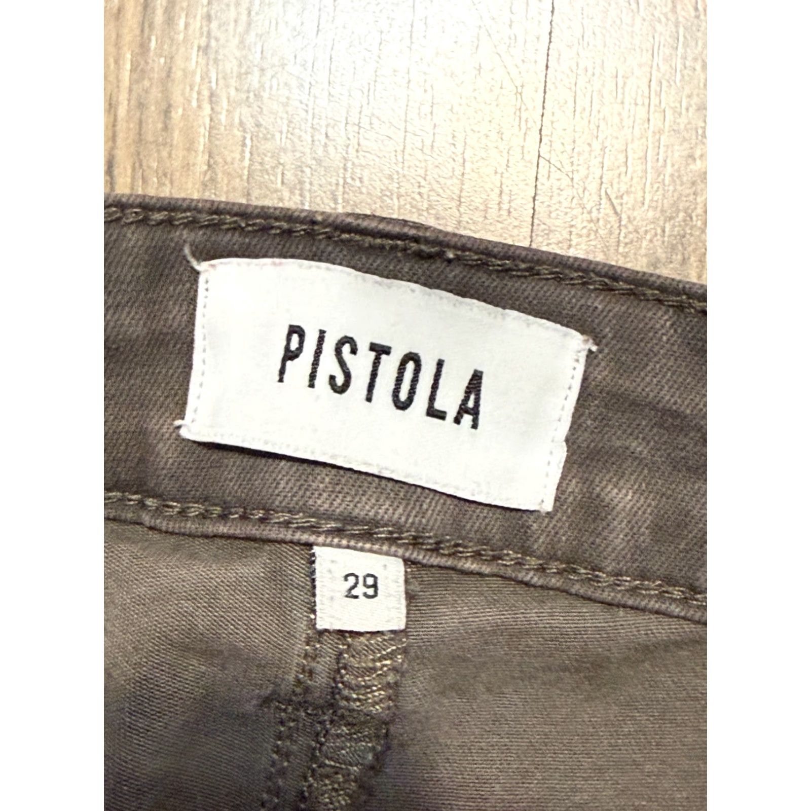 Pistola Pistola Jeans Womens 29 Brown Skinny High Rise Dark Wash Jeans Size 29" - 4 Thumbnail