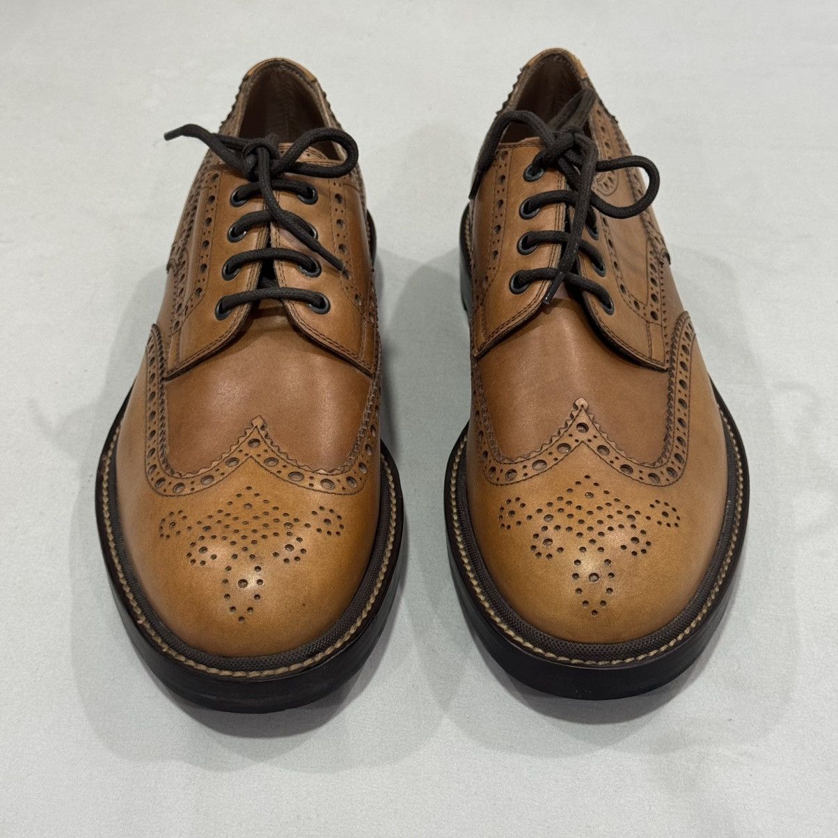 Brunello Cucinelli Brunello Cucinelli Wingtip Brogue Leather Shoes – Brown 🔥 Size US 10.5 / EU 43-44 - 6 Thumbnail