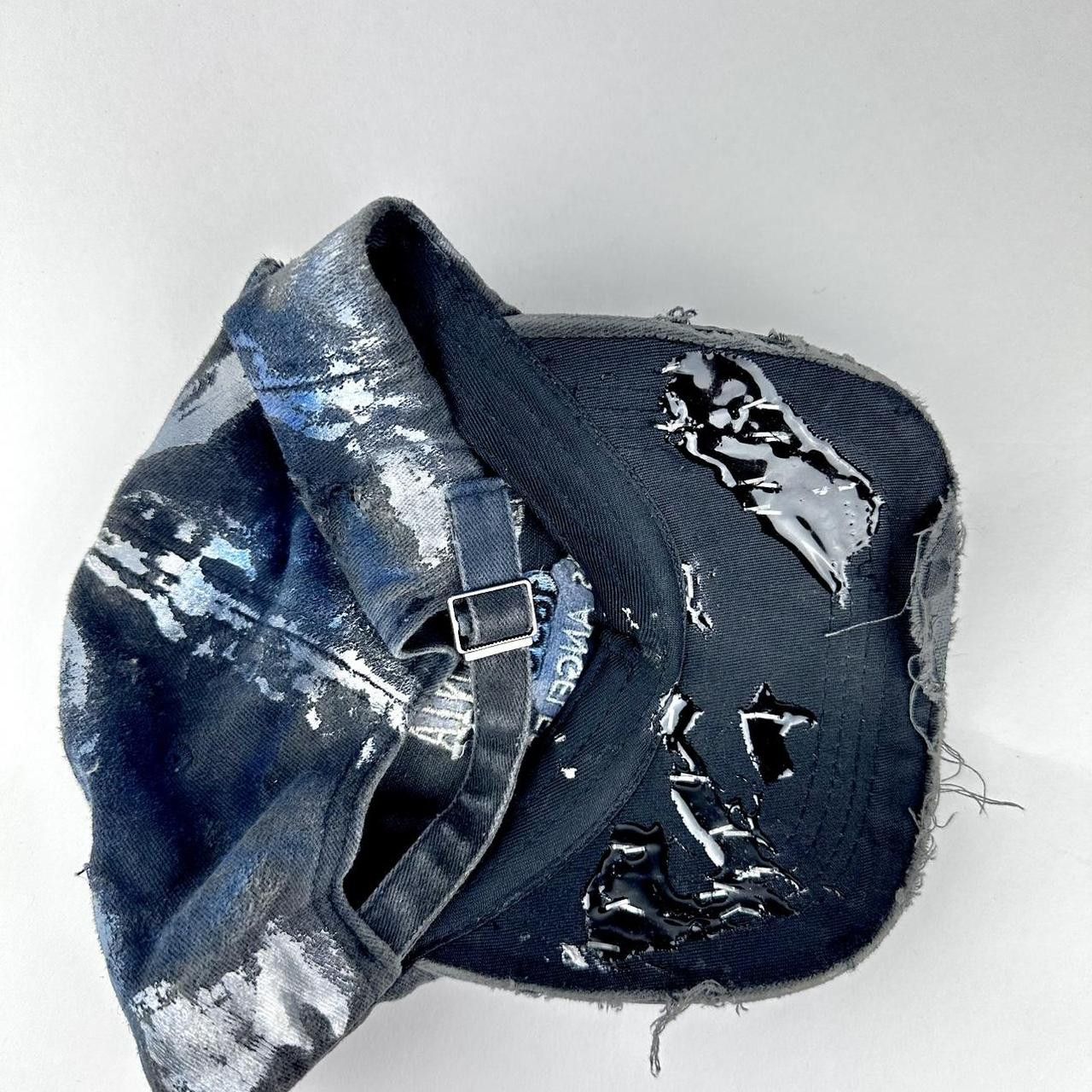 Other ASTROBOI* 'Cali' Black & Blue Painted Rhinestone Resin Hat Size ONE SIZE - 8 Thumbnail