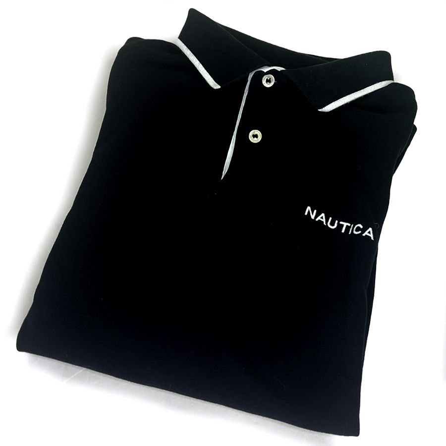Nautica Nautica Solid Black Polo Size US M / EU 48-50 / 2 - 1 Thumbnail