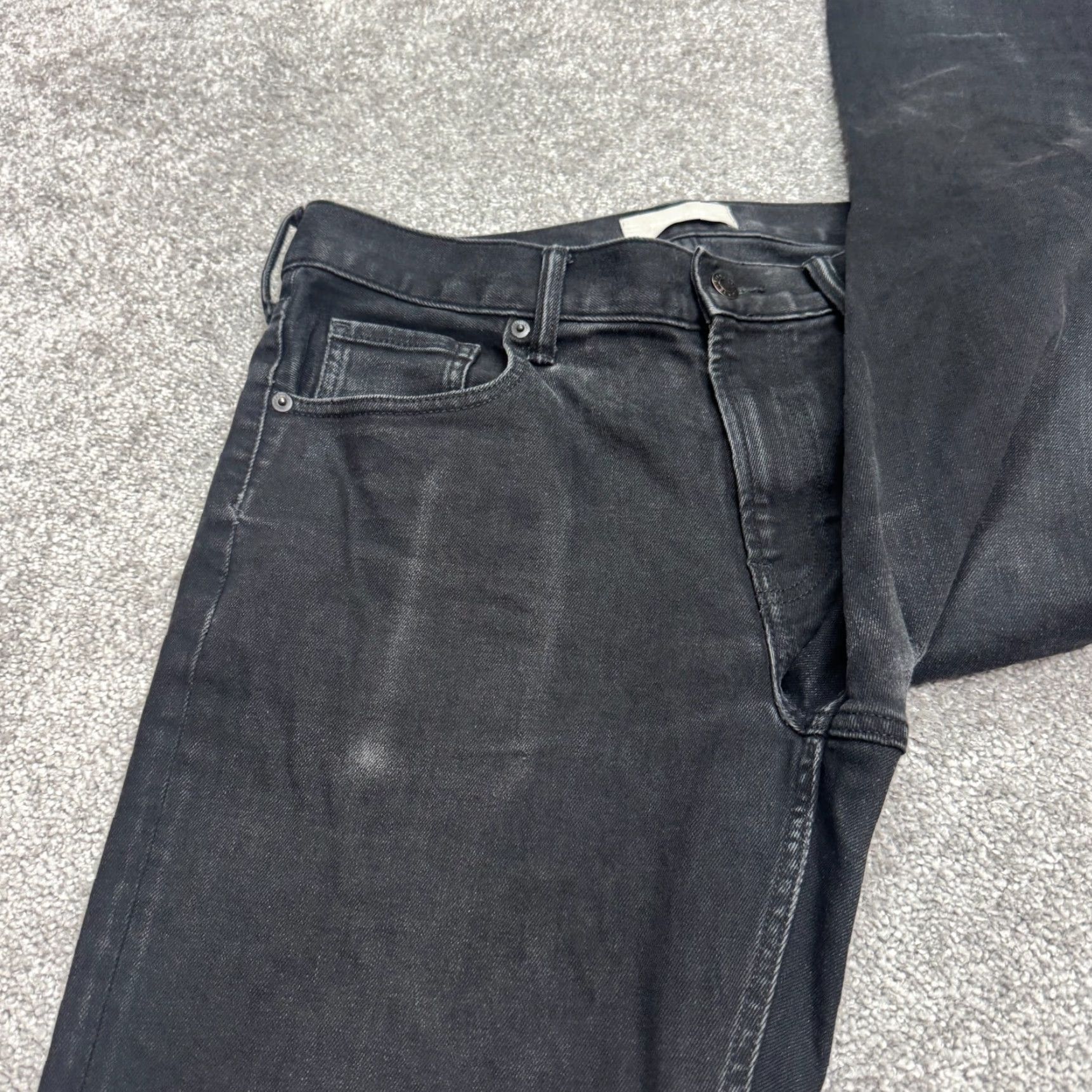 Everlane Everlane Jeans Mens 32x29 Black Denim Straight Slim Fit City Streetwear Vintage No Size 24" / US 00 / IT 34 - 5 Thumbnail