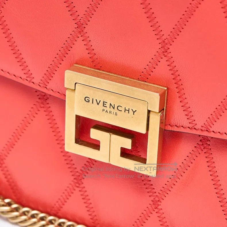 Givenchy Givenchy Lady GV3 Chain Link Bag with Stitching Size ONE SIZE - 4 Thumbnail