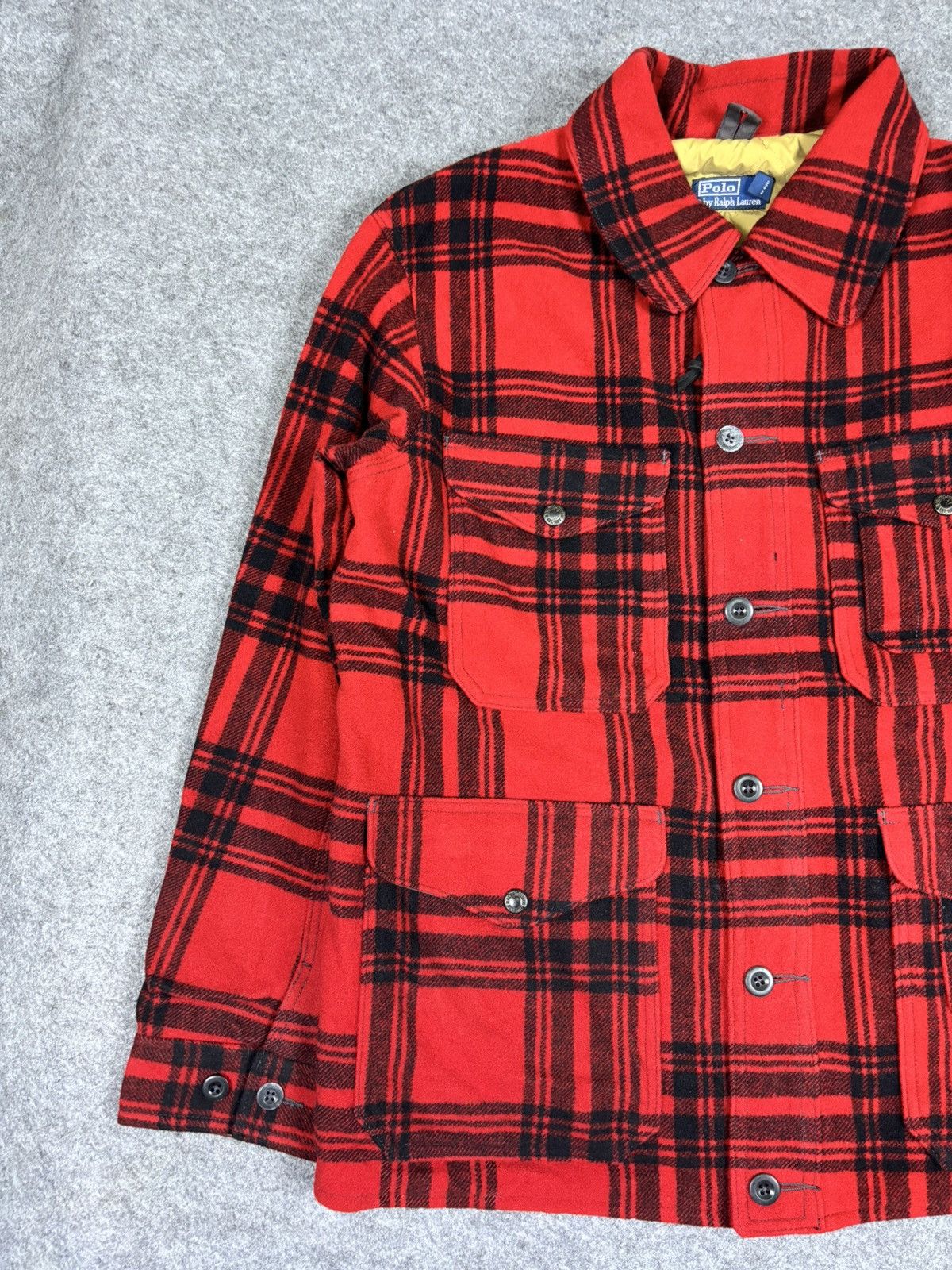 Polo Ralph Lauren Vtg Polo Ralph Lauren Mackinaw Military Wool Jacket K47 Size US XXL / EU 58 / 5 - 6 Thumbnail