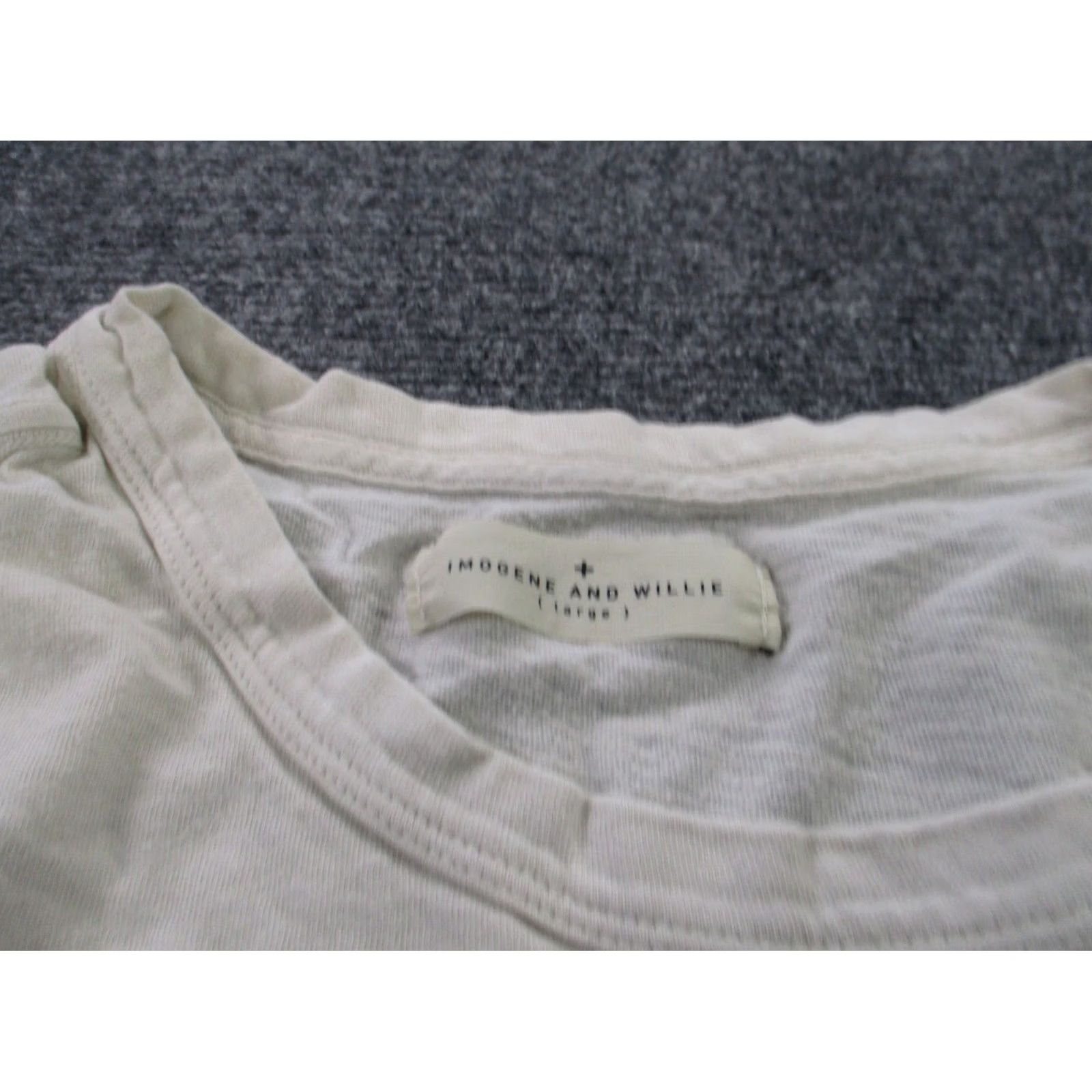Imogene + Willie Imogene + Willie Shirt Women L White Distressed Casual Classic Lightweight Stretch Size L / US 10 / IT 46 - 6 Thumbnail