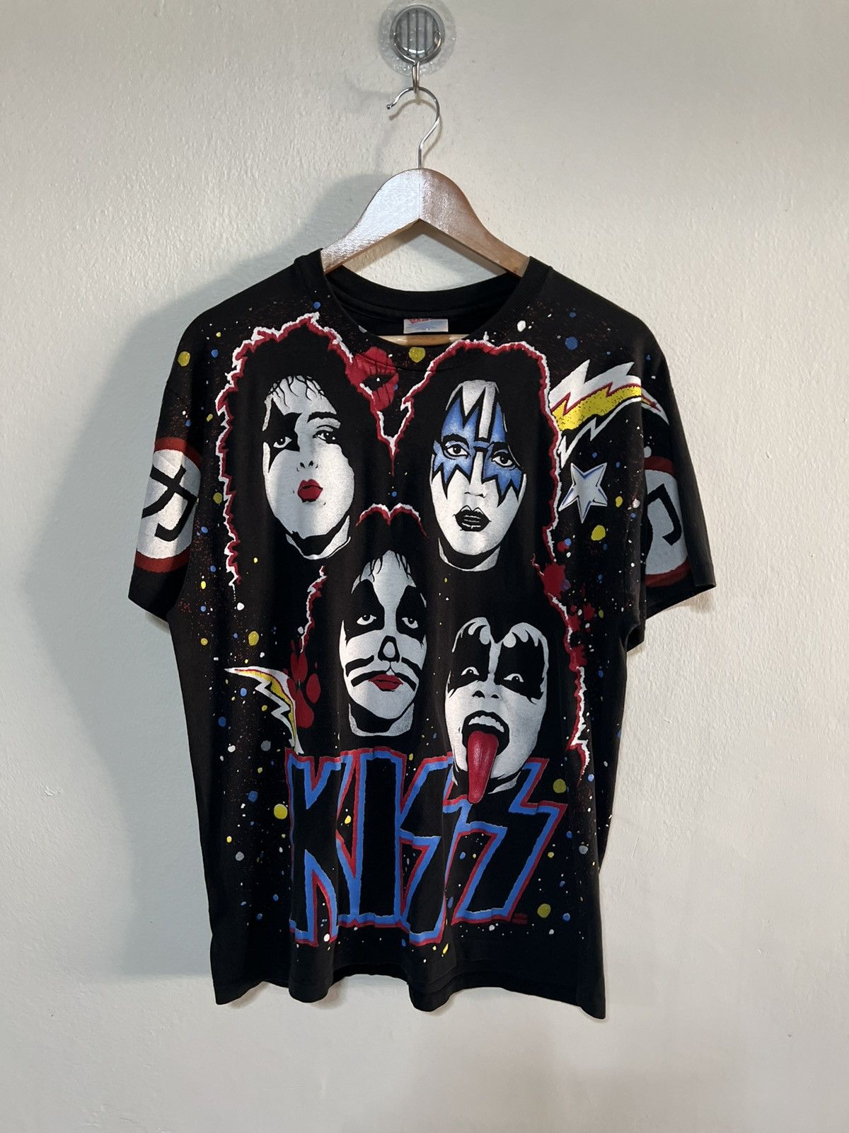 Vintage VINTAGE KISS AOP JAPAN 1992‘s🔥 Size US L / EU 52-54 / 3 - 1 Thumbnail