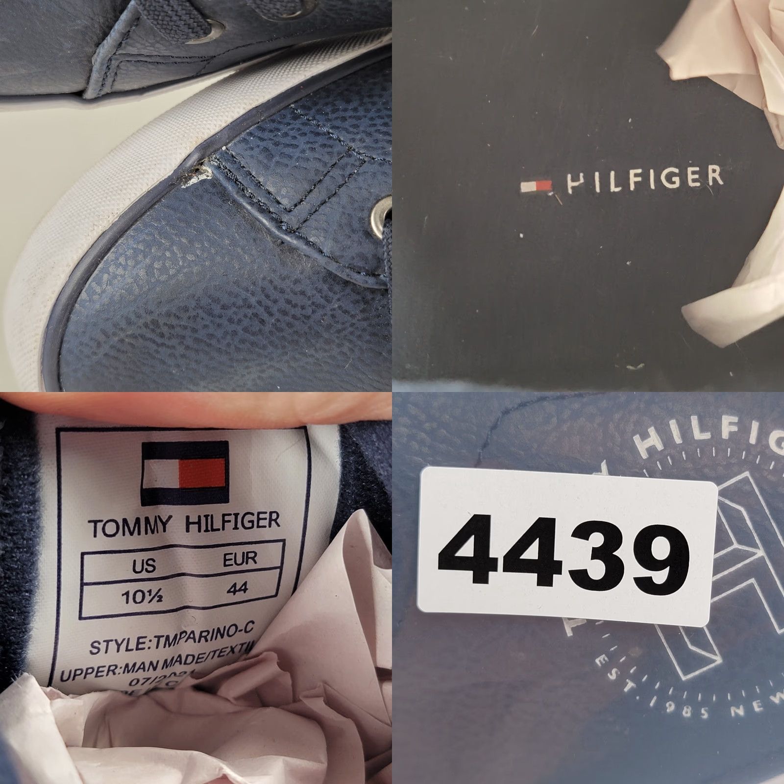 Tommy Hilfiger Tommy Hilfiger Shoes Mens 10.5 M Navy Blue 001 Low Top Sneakers Memory Foam Size US L / EU 52-54 / 3 - 9 Thumbnail