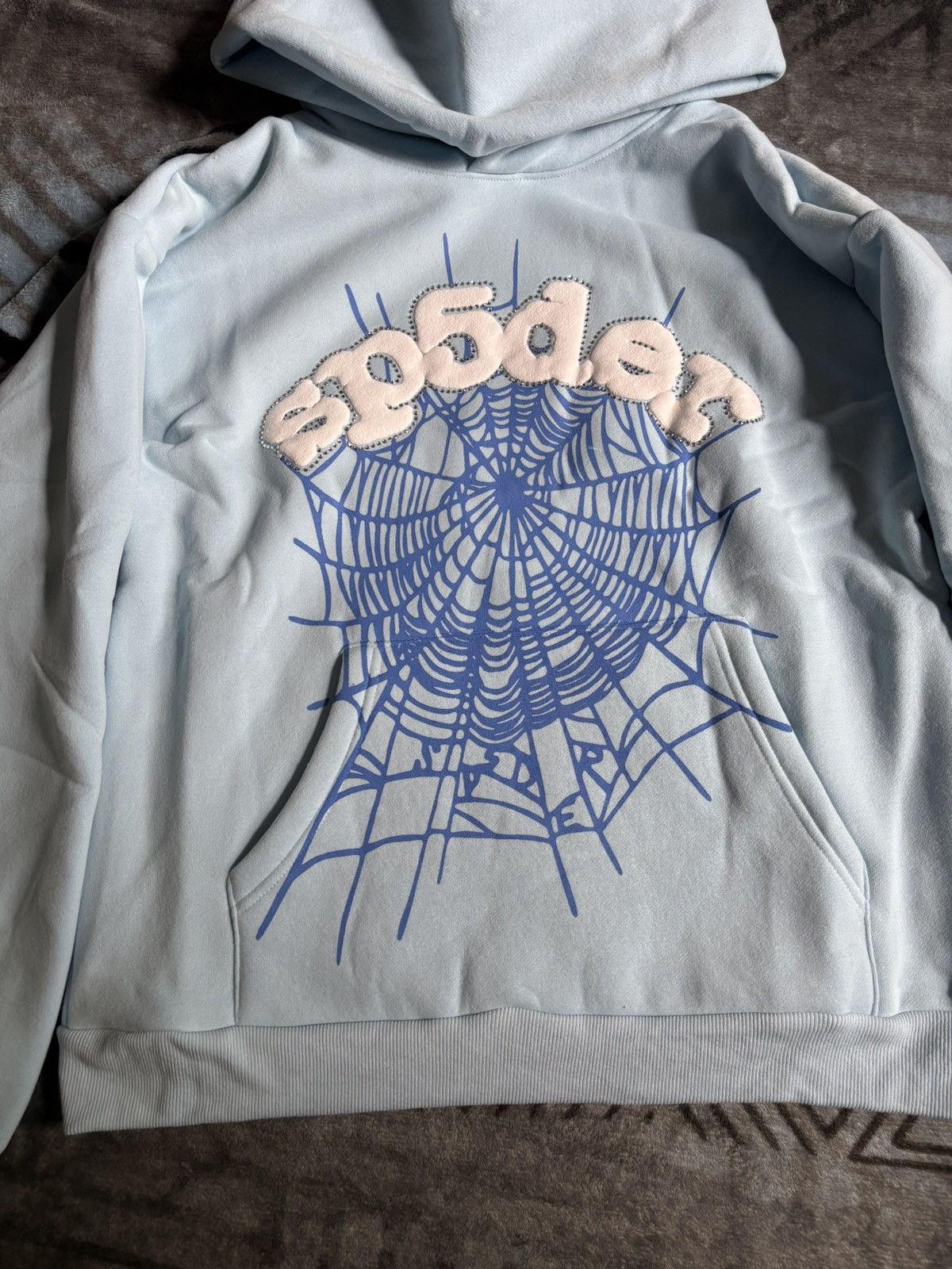 Designer × Streetwear × Vintage Sp5der hoodie sky blue | Grailed Designer × Streetwear × Vintage Sp5der hoodie sky blue | Grailed