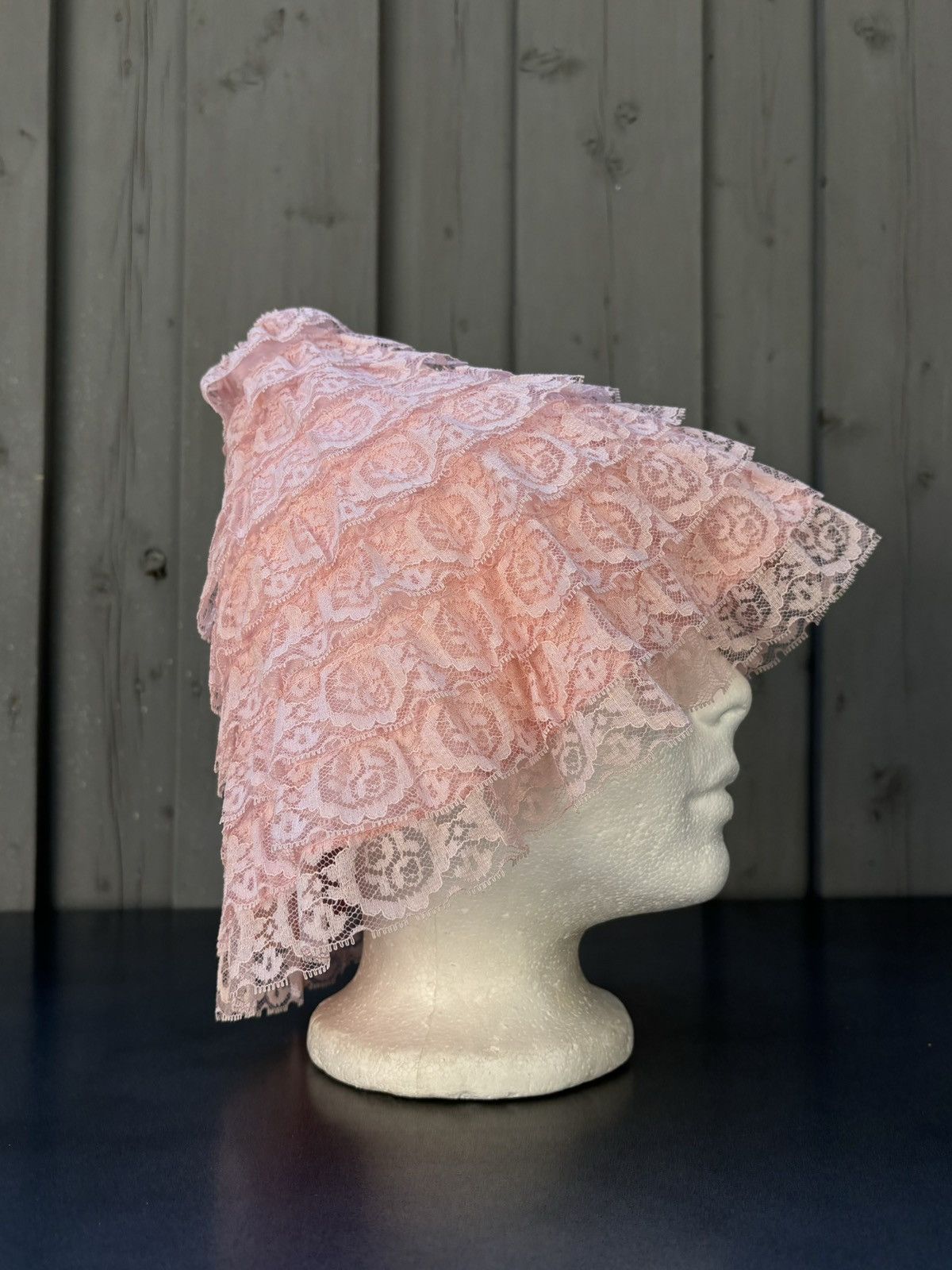 Vintage 1920s Lace Sun Hat 1930s Sheer Bucket Hat 1900s Cloche Mesh Size ONE SIZE - 1 Thumbnail