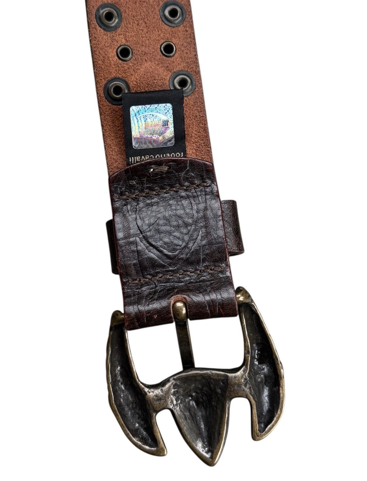 Just Cavalli Just Cavalli "Eagle Claw" Studded Leather Belt AW03 Size ONE SIZE - 5 Thumbnail