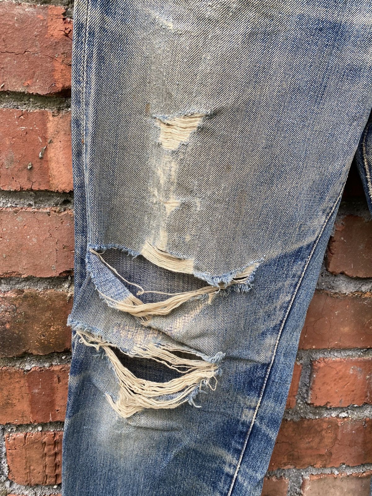 Levi's Vintage Clothing × Vintage W32x29.5 vintage levi's redline distressed damaged denime Size US 32 / EU 48 - 7 Thumbnail