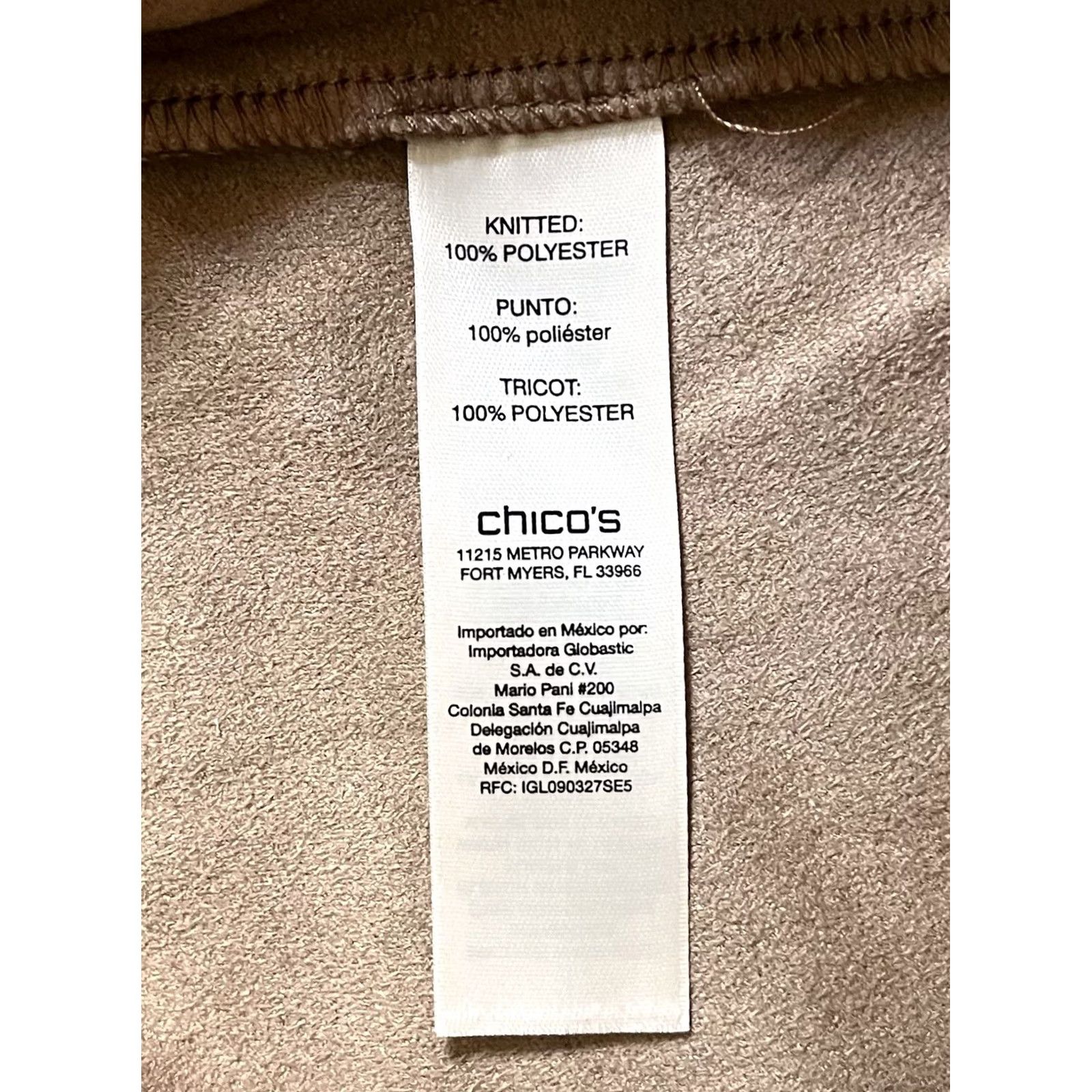 Vintage Chico's Embossed Faux Suede Jacket Women’s XL Brown Size XL / US 12-14 / IT 48-50 - 7 Thumbnail