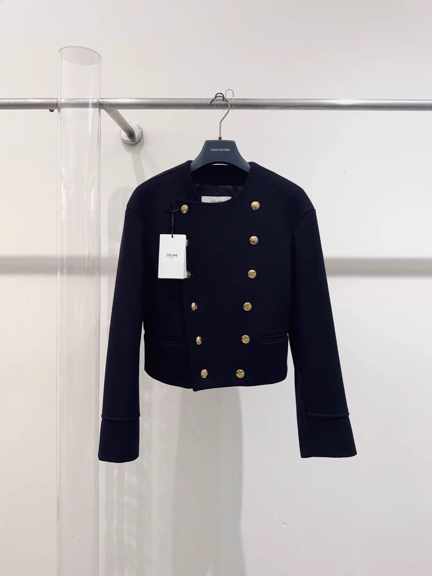 Celine Celine Double-Breasted Women's 34 Jacket Size XXS / US 00 / IT 34 - 1 Thumbnail
