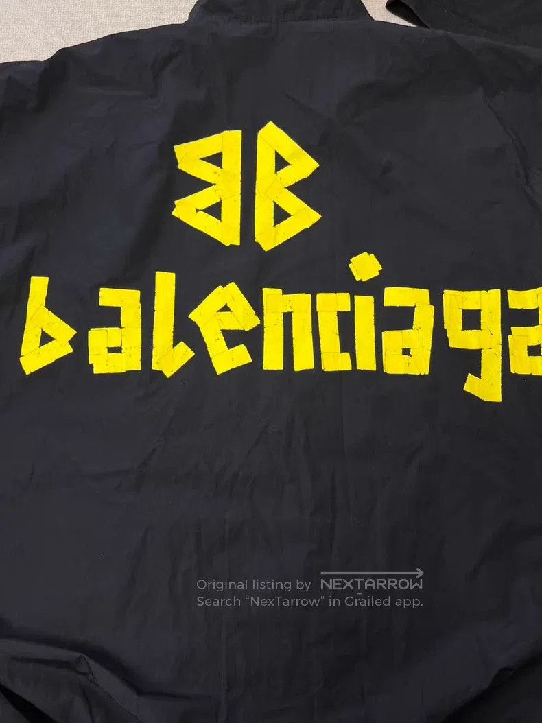 Balenciaga Balenciaga Letter Print High Neck Zipper Long Sleeve Jacke Size US S / EU 44-46 / 1 - 3 Thumbnail