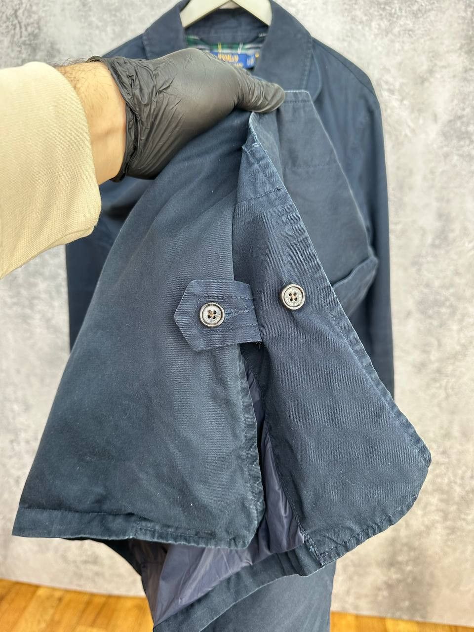 Polo Ralph Lauren Polo Ralph Lauren English Plaid Lined Trench Coat Navy Size US L / EU 52-54 / 3 - 13 Thumbnail