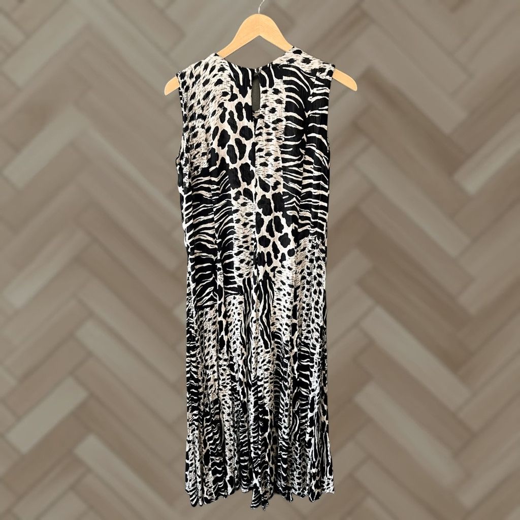 Vintage VINTAGE American Angel Womens Black Animal Print Sleeveless Slip Long Dress L Size L / US 10 / IT 46 - 1 Thumbnail