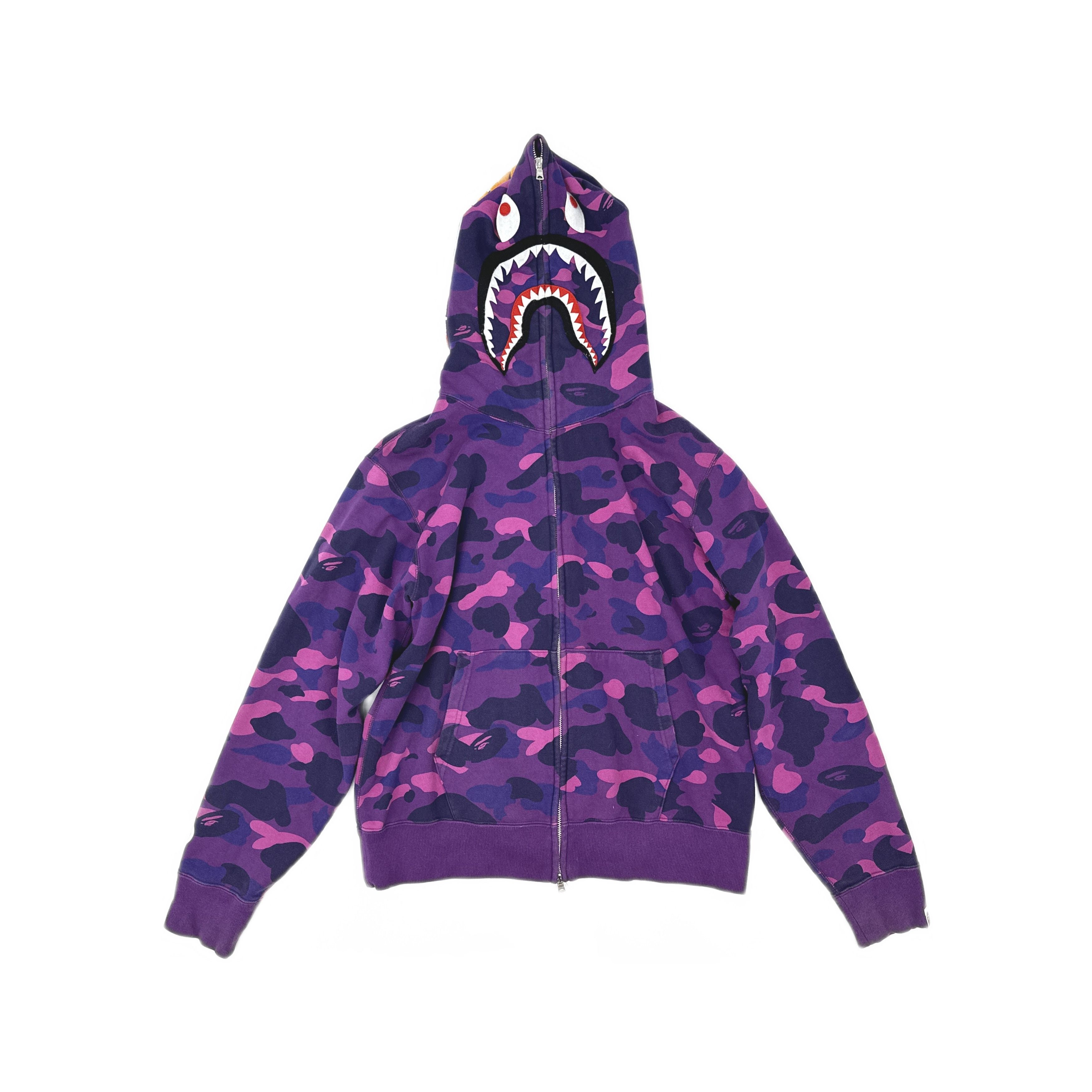 Bape A BATHING APE Color Camo Shark Hoodie Size M Size US M / EU 48-50 / 2 - 1 Thumbnail